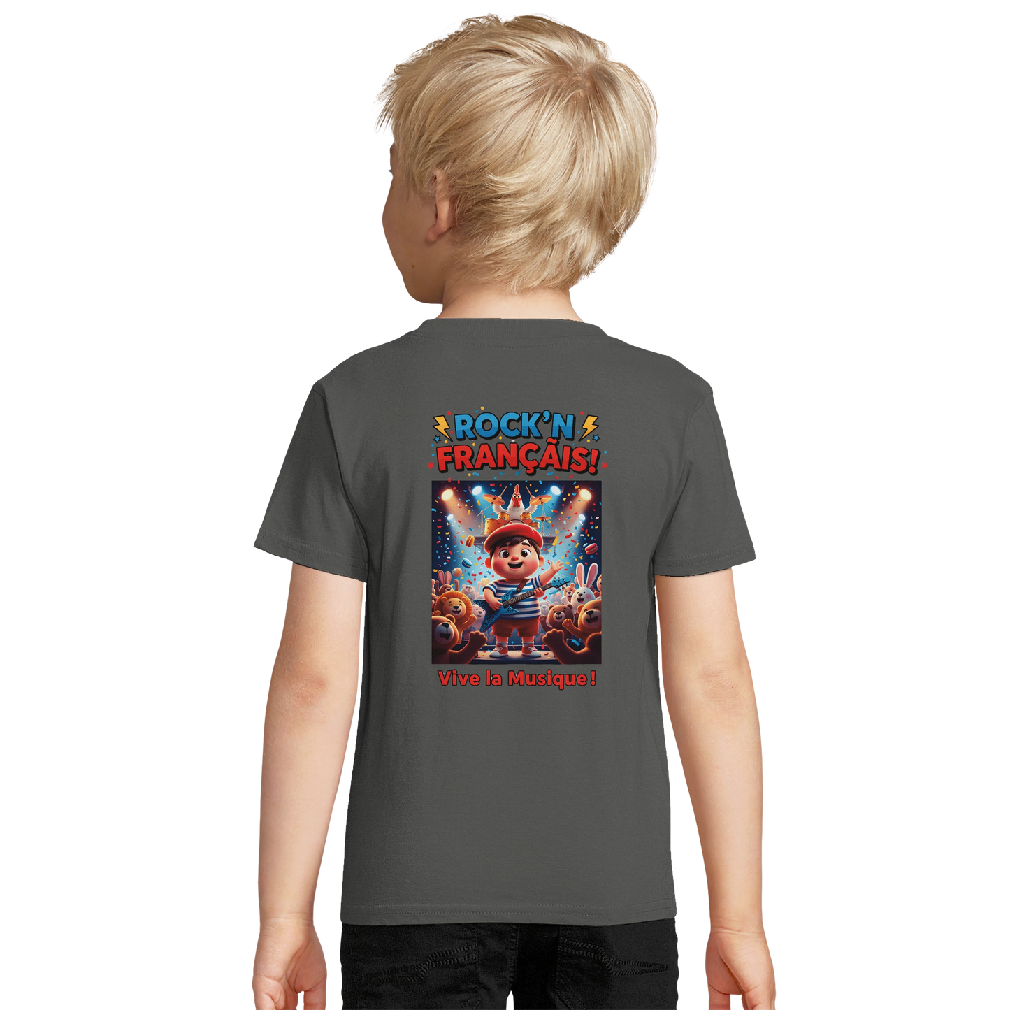 T-shirt Garçon Rock'n Français – Coton Bio Confortable