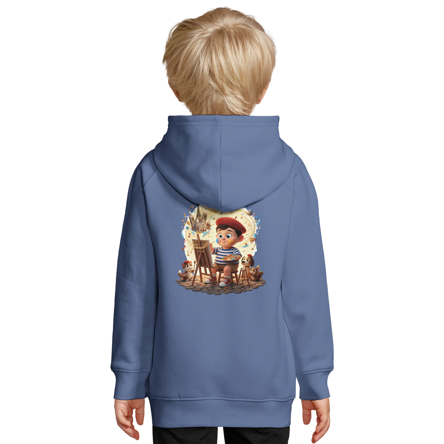 Sweat à Capuche garçon Petit Artiste de France – Coton Bio Durable