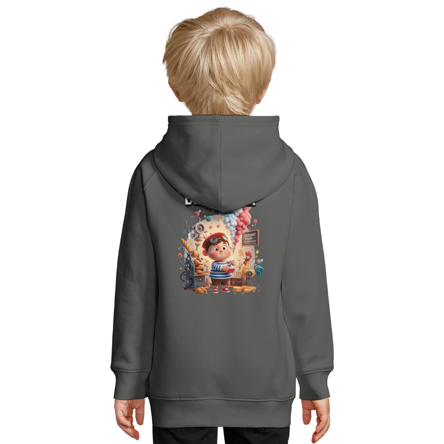 Sweat à capuche enfant - Petit Génie Français - Coton Bio
