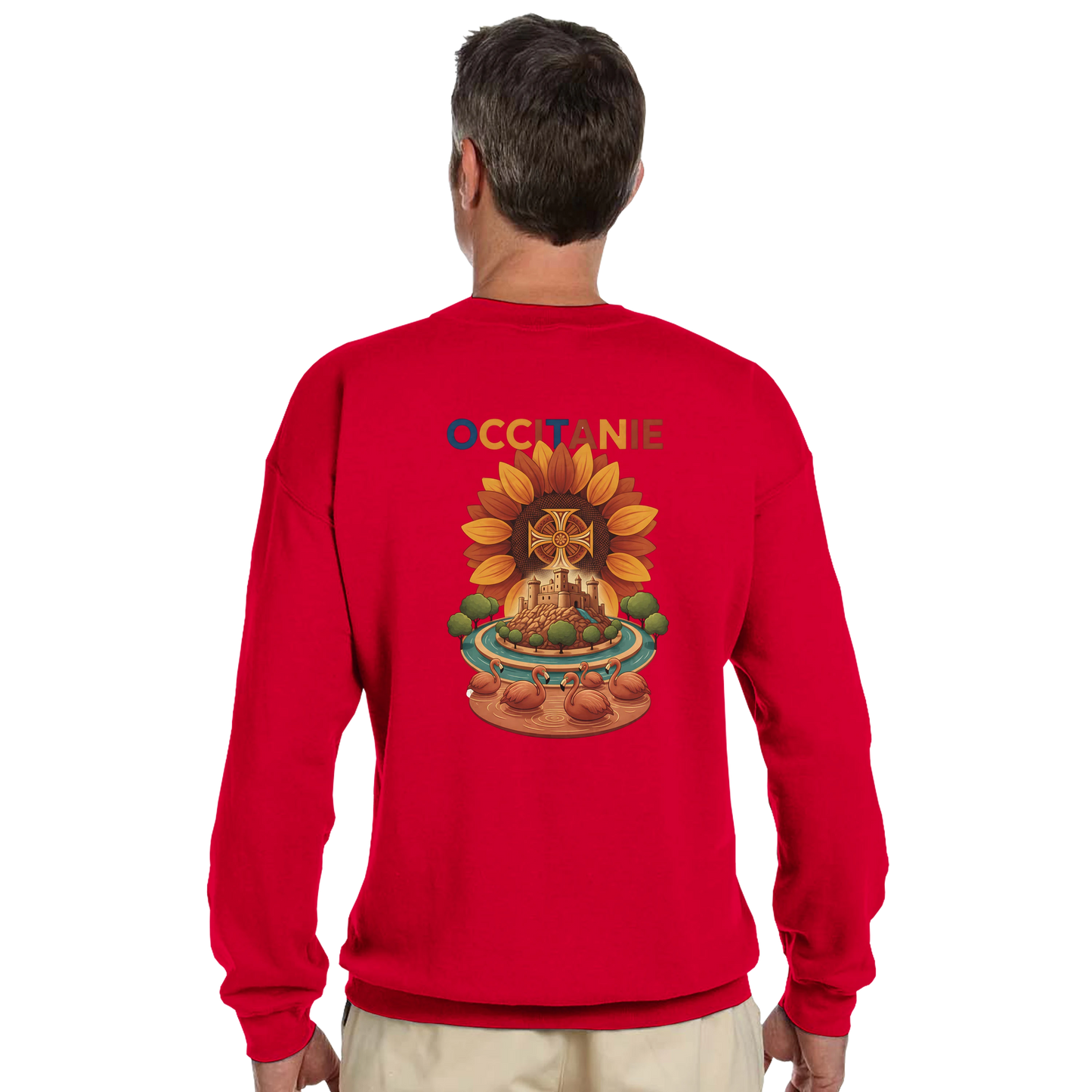Sweat-shirt Unisexe Occitanie – Sweat Confortable et Résistant