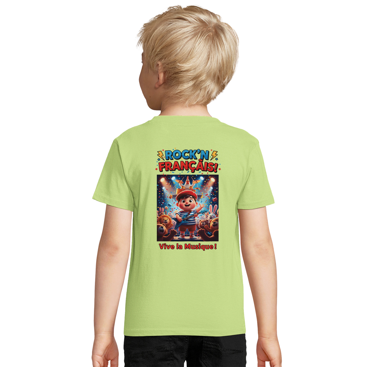 T-shirt Garçon Rock'n Français – Coton Bio Confortable
