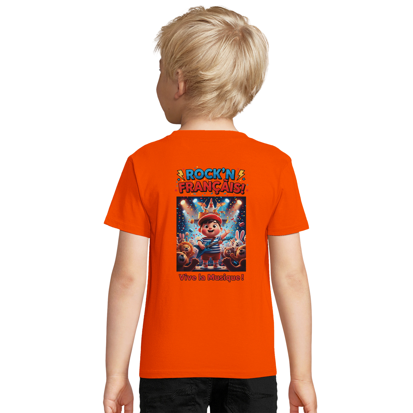 T-shirt Garçon Rock'n Français – Coton Bio Confortable