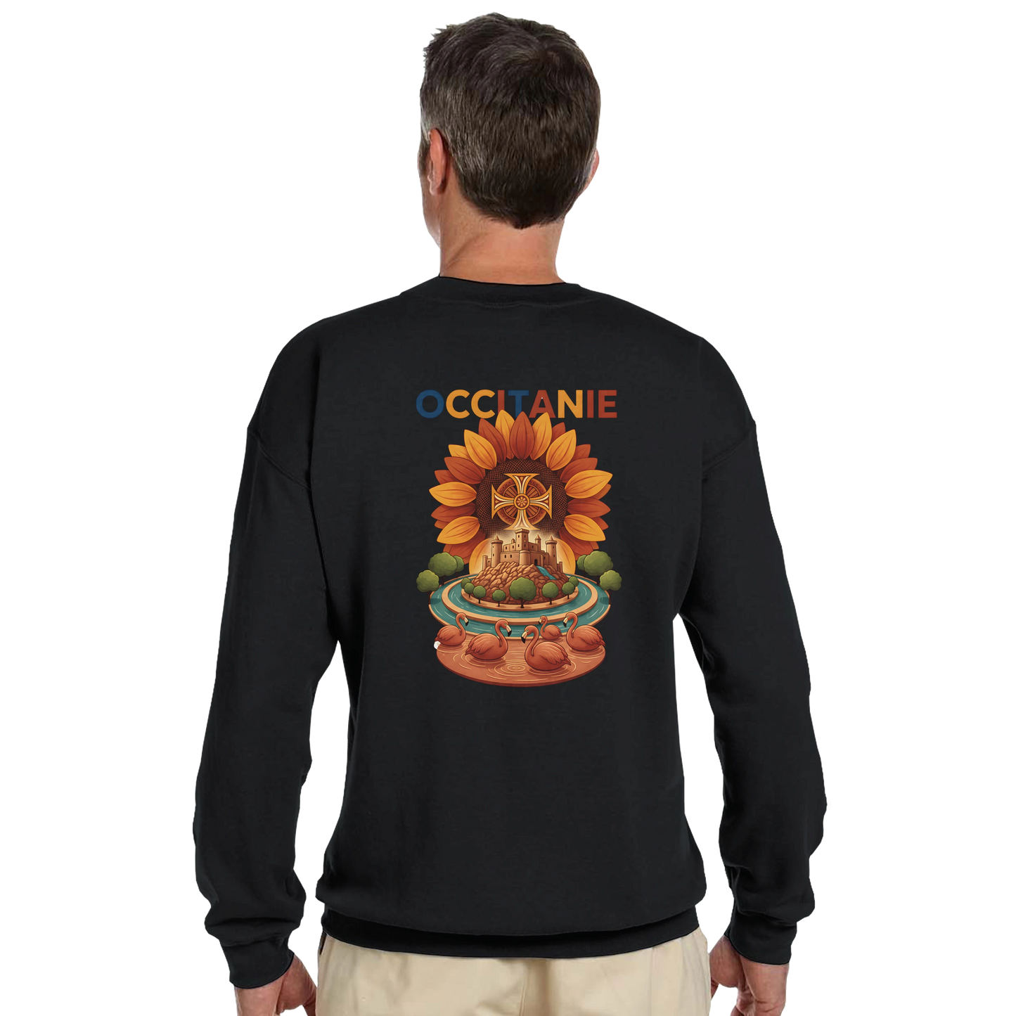 Sweat-shirt Unisexe Occitanie – Sweat Confortable et Résistant