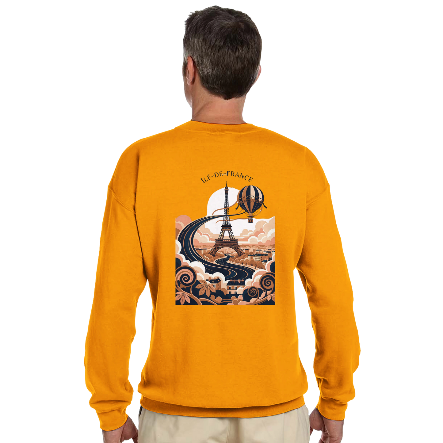 Sweat-shirt Unisexe Île-de-France – Confort Premium et Coupe Classique