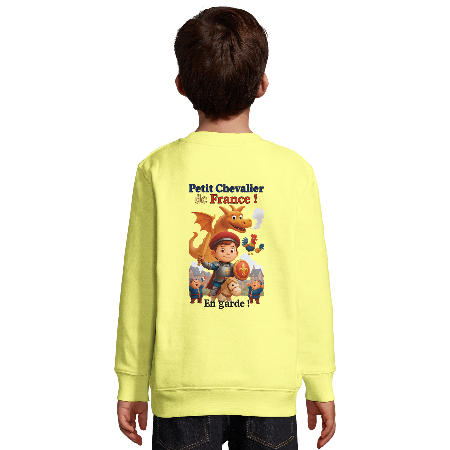 Sweat-shirt garçon Petit Chevalier de France - Coton Bio et Recyclé