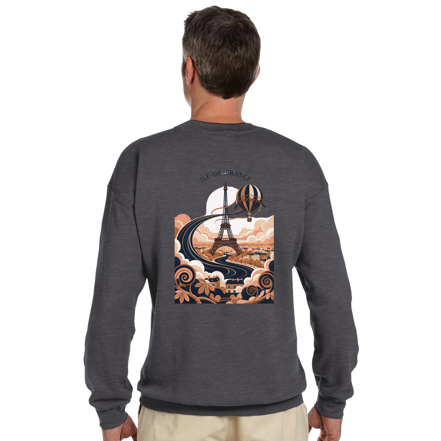 Sweat-shirt Unisexe Île-de-France – Confort Premium et Coupe Classique