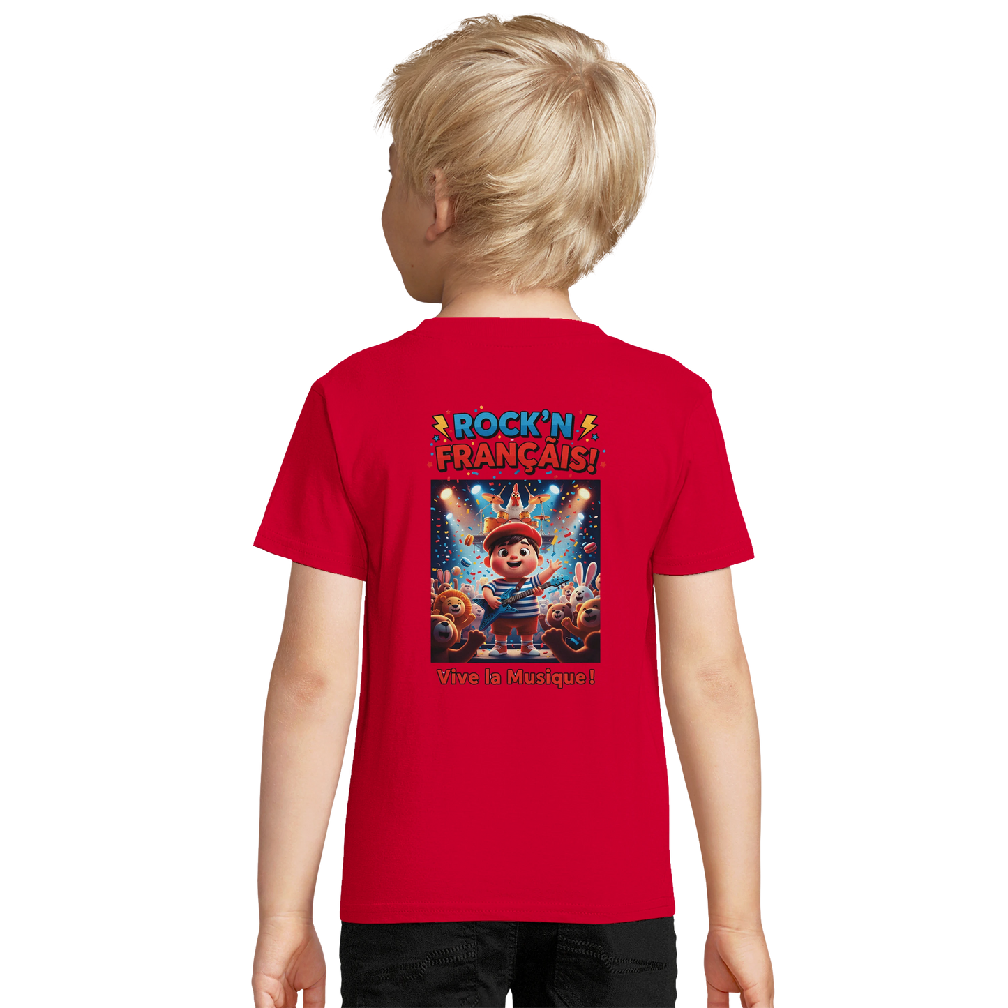 T-shirt Garçon Rock'n Français – Coton Bio Confortable