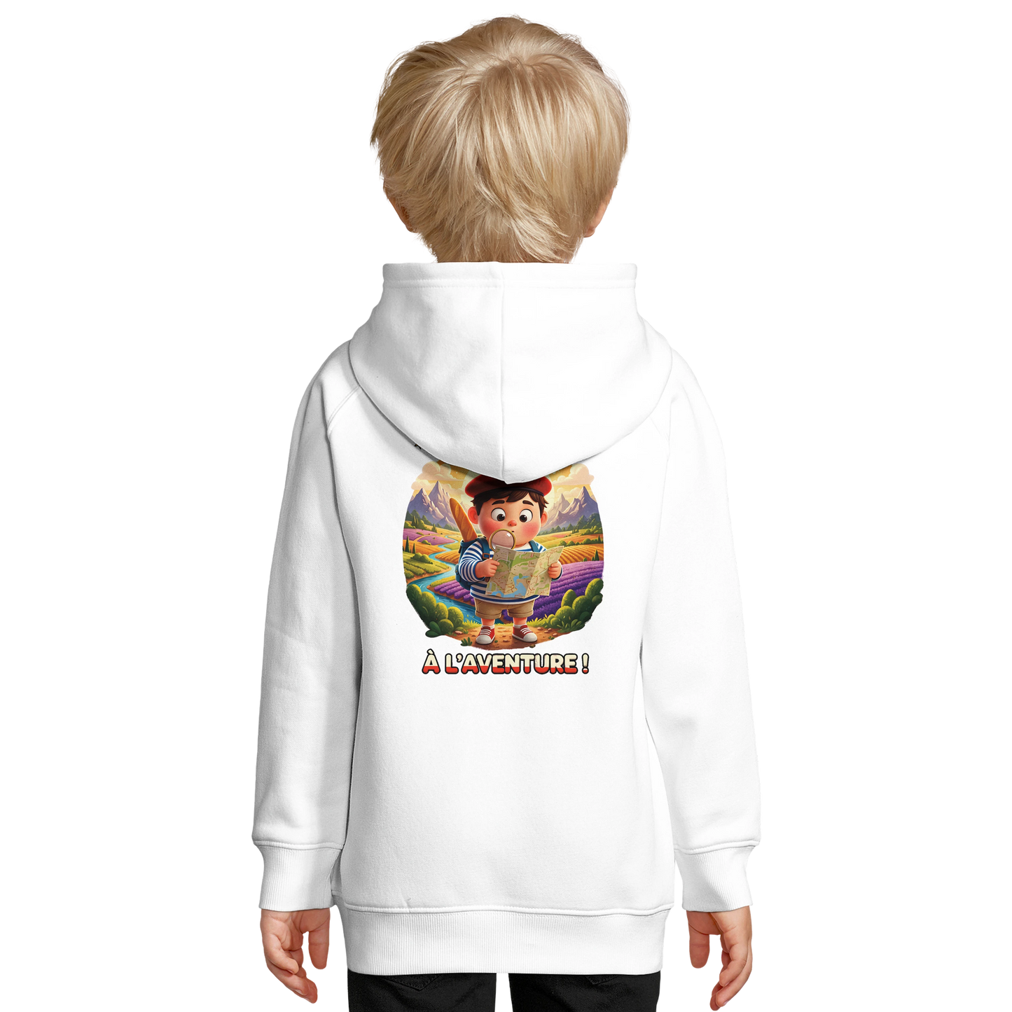 Sweat à Capuche Enfant Petit Explorateur - Coton Bio et Durable