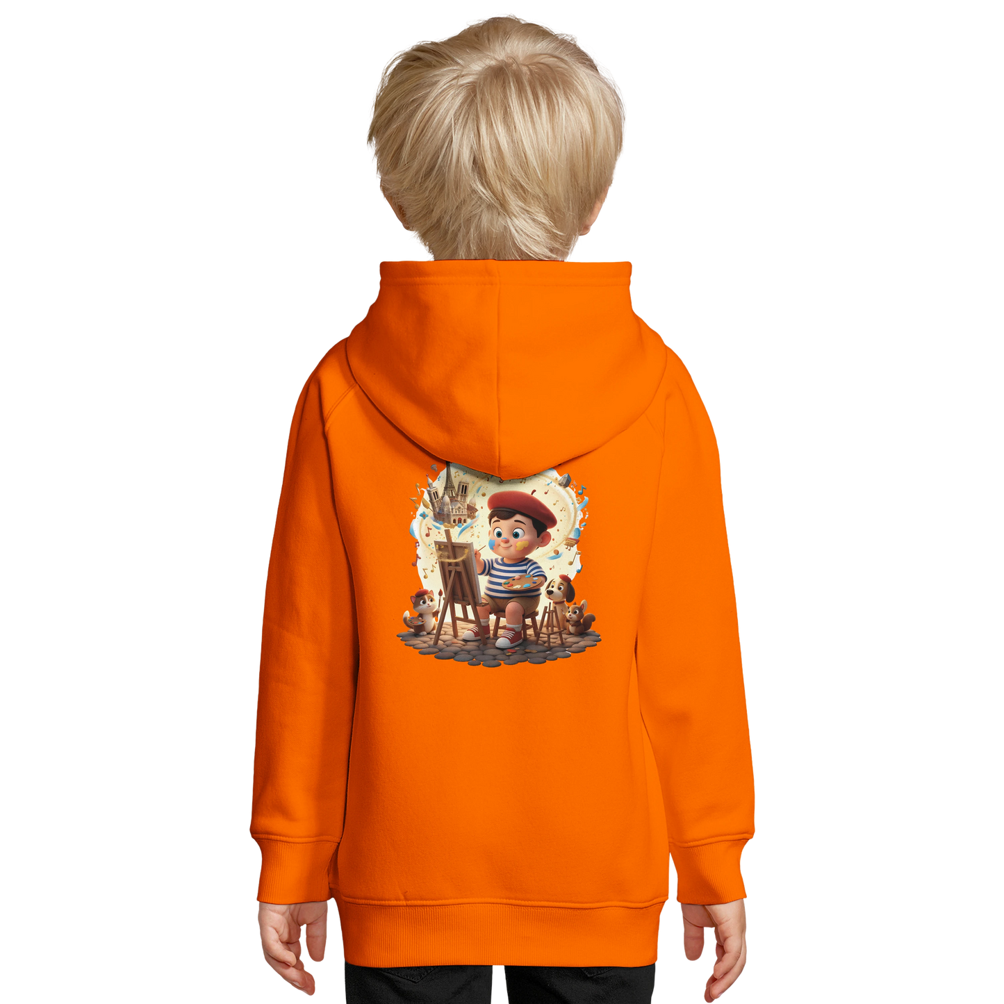Sweat à Capuche garçon Petit Artiste de France – Coton Bio Durable