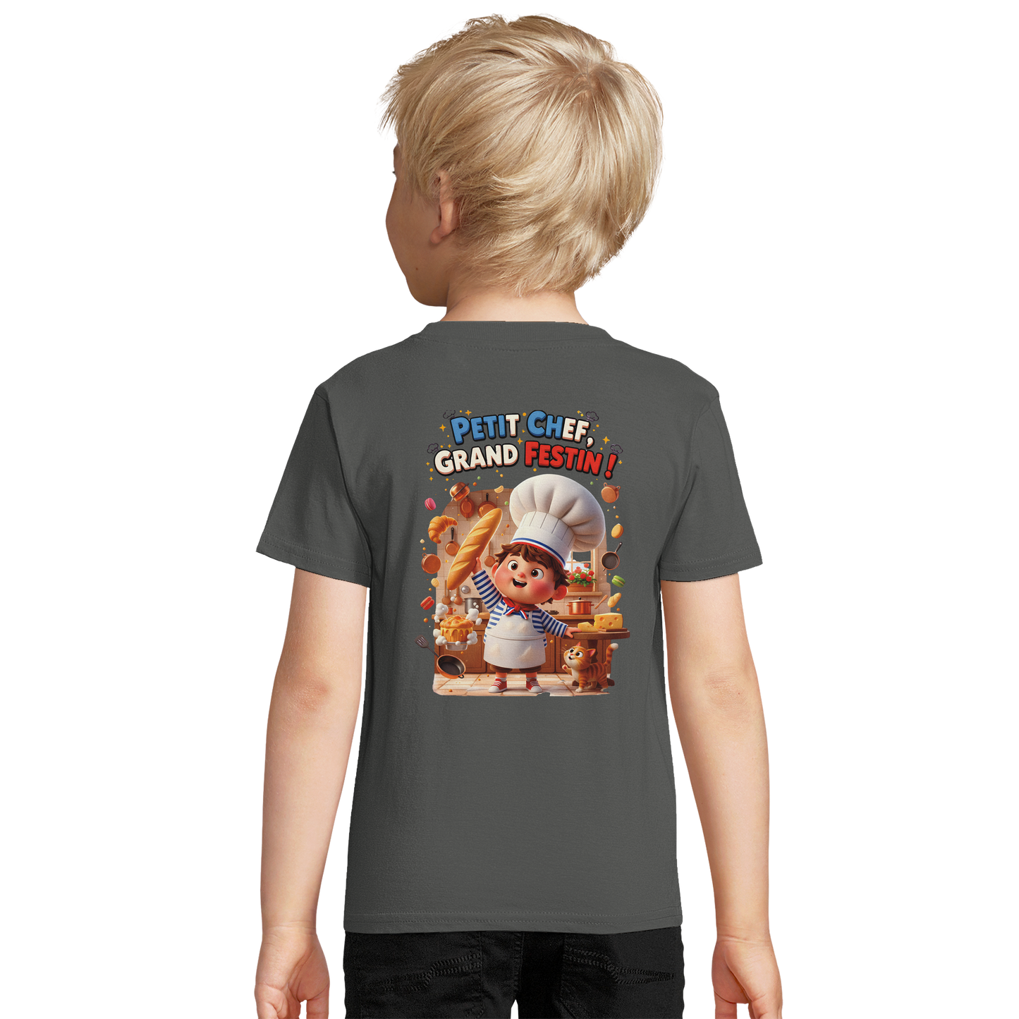 T-Shirt Petit Chef Grand Festin – 100% Coton Bio