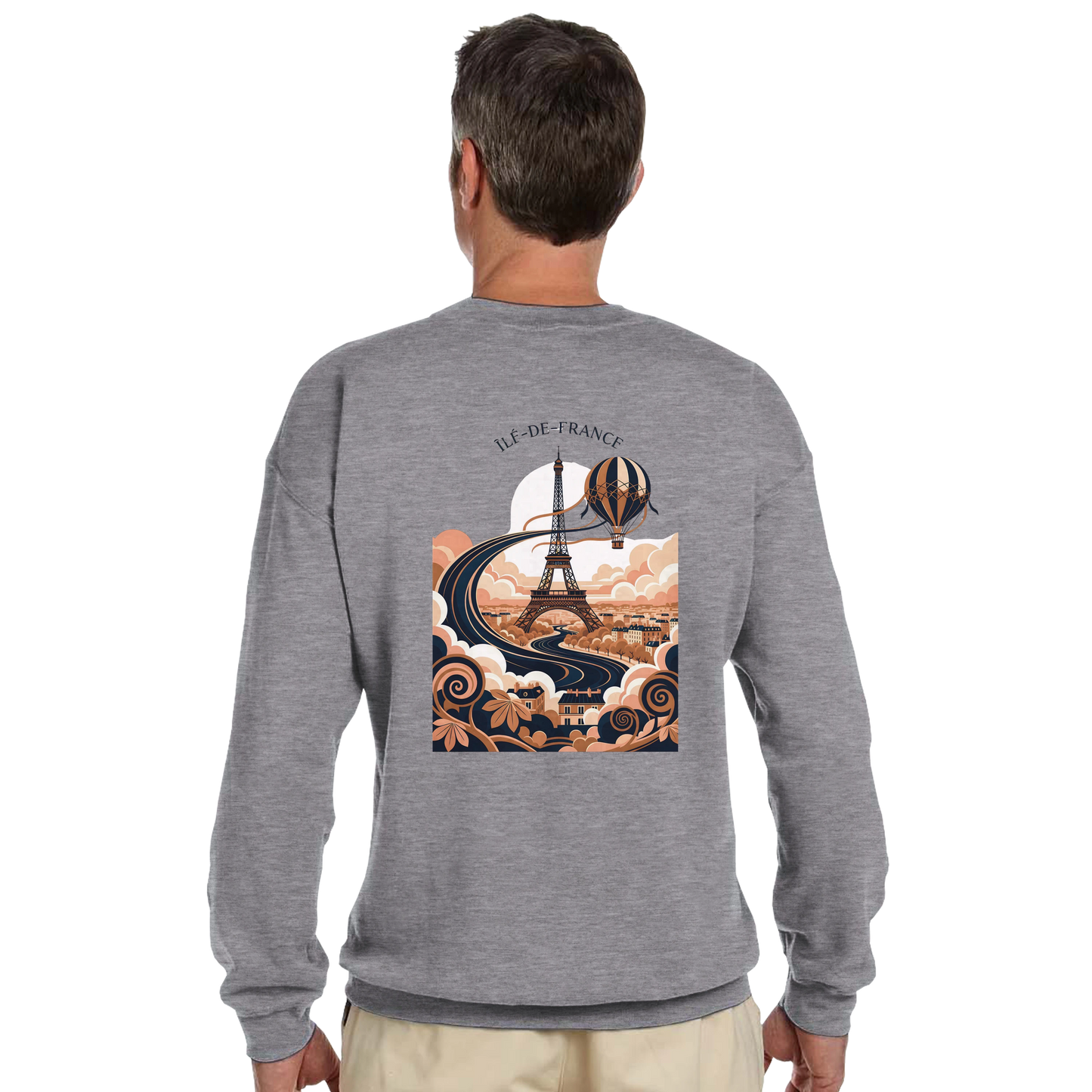 Sweat-shirt Unisexe Île-de-France – Confort Premium et Coupe Classique