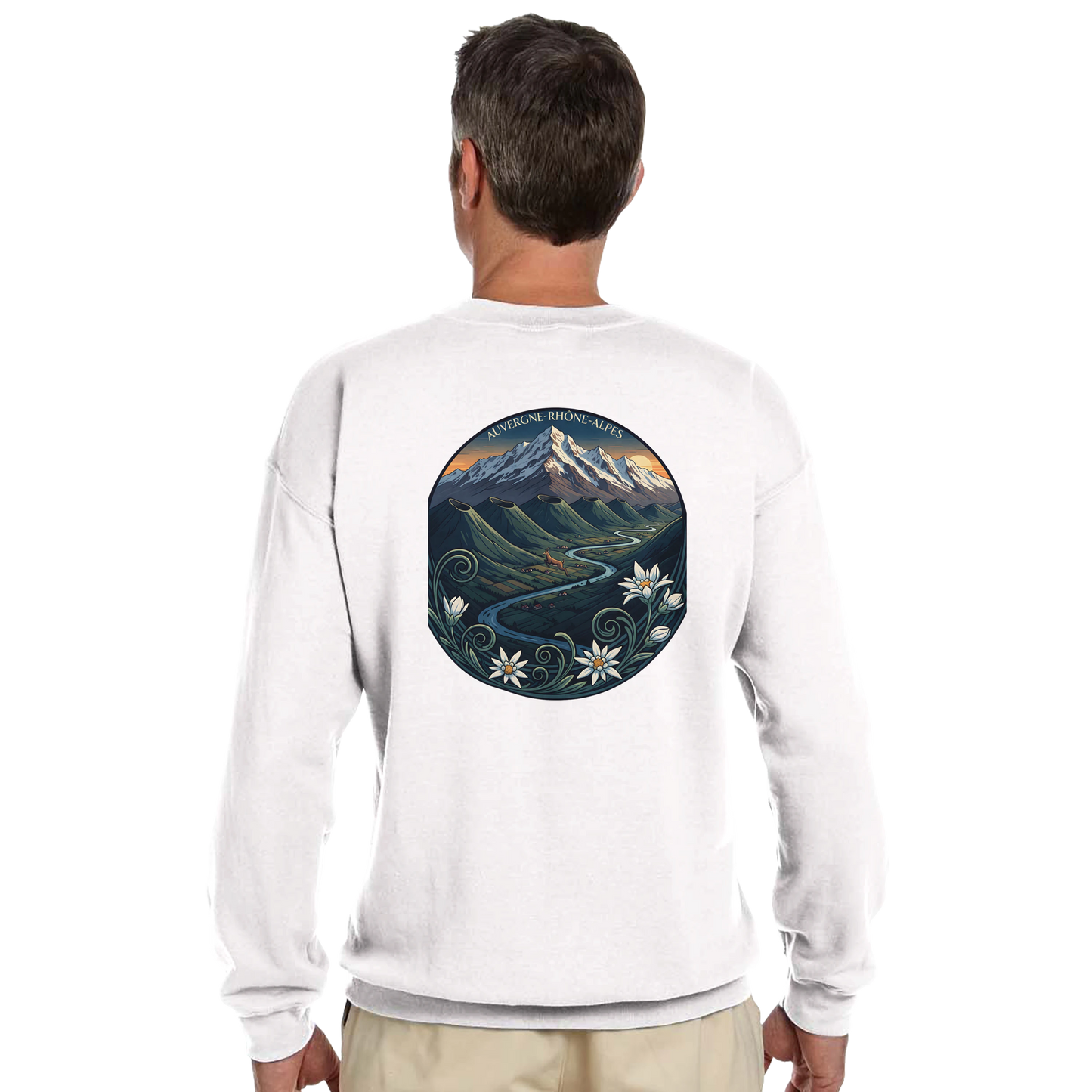 Sweat-shirt Unisexe Auvergne-Rhône-Alpes – Confort Classique