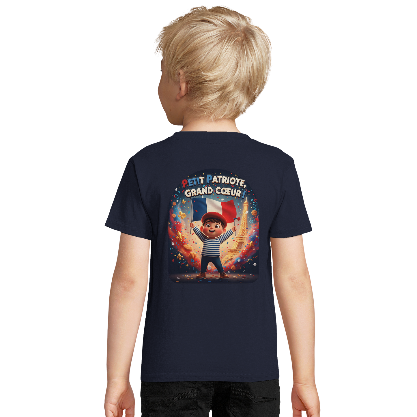 T-shirt Garçon Petit Patriote - Coton Bio Premium