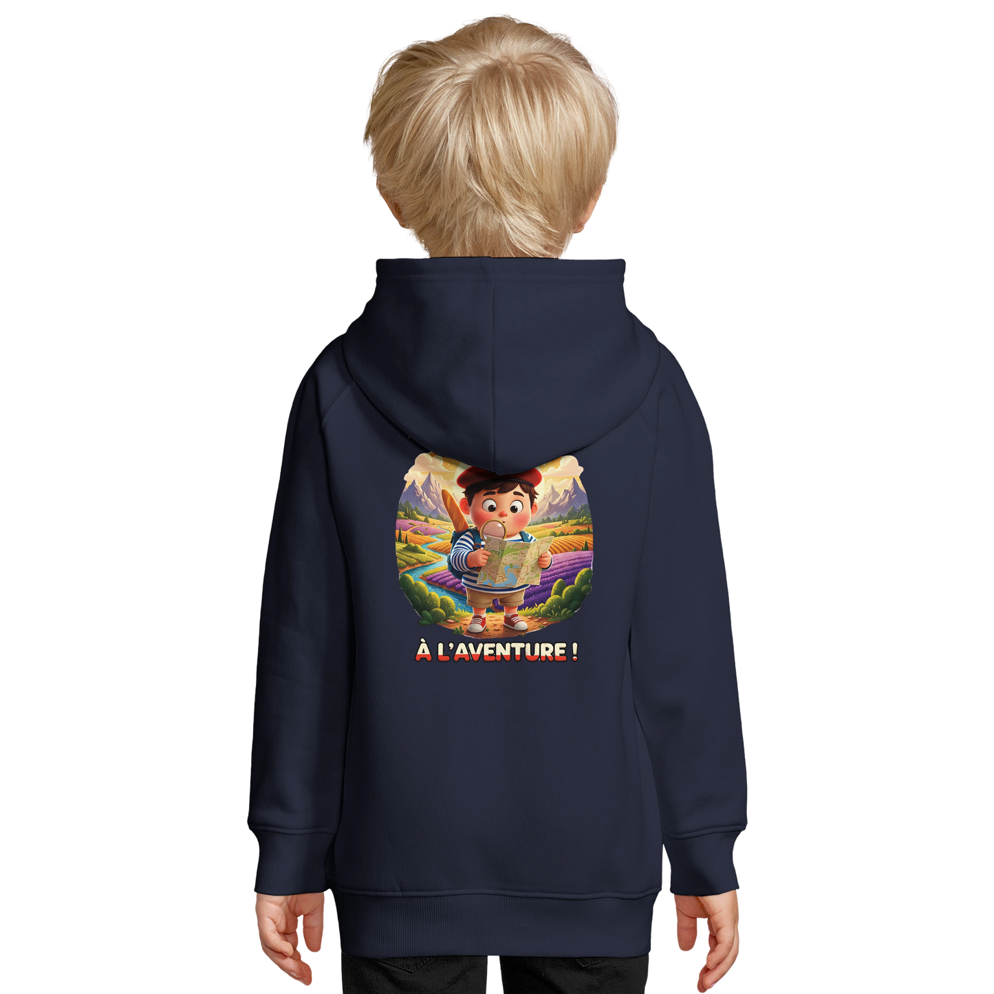 Sweat à Capuche Enfant Petit Explorateur - Coton Bio et Durable