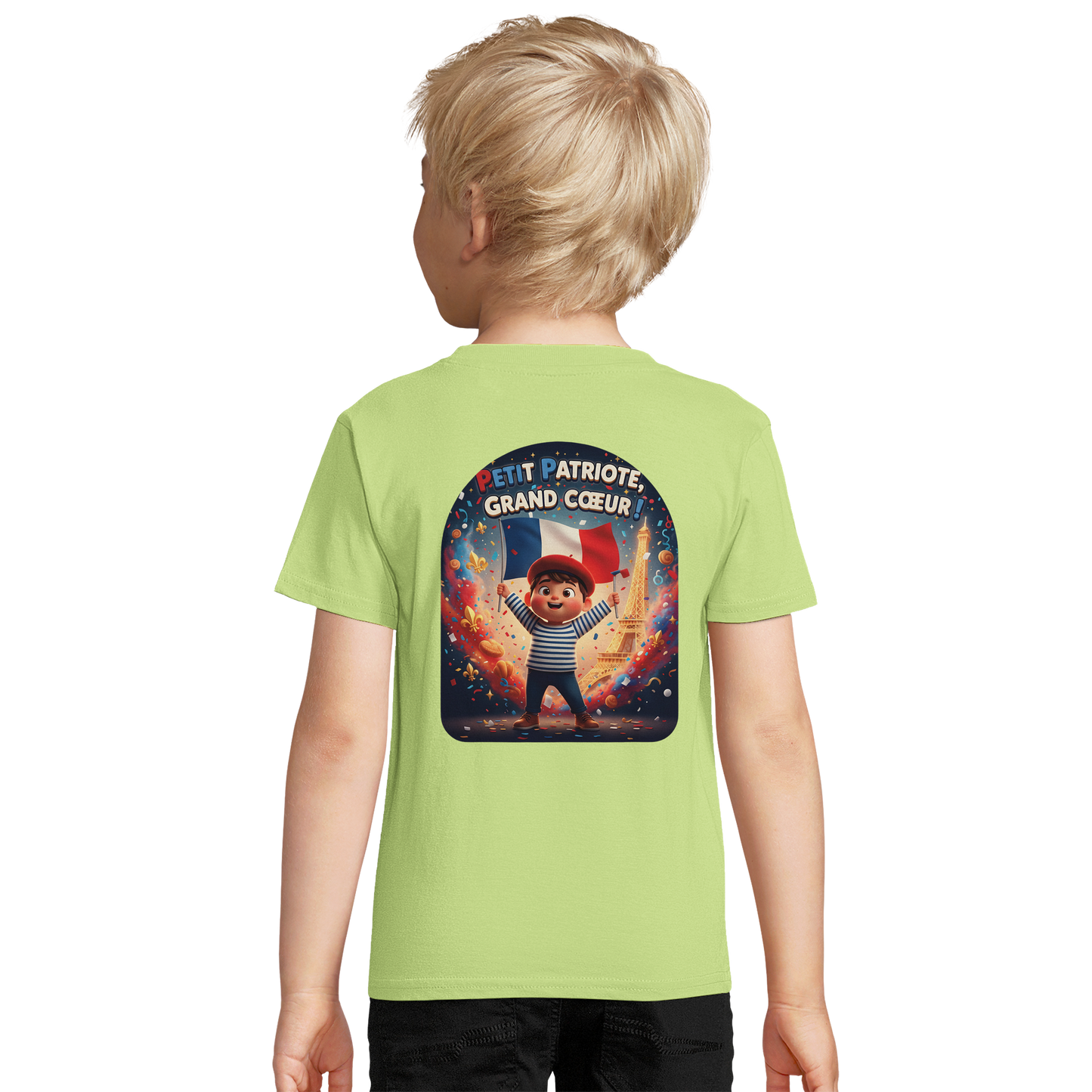 T-shirt Garçon Petit Patriote - Coton Bio Premium