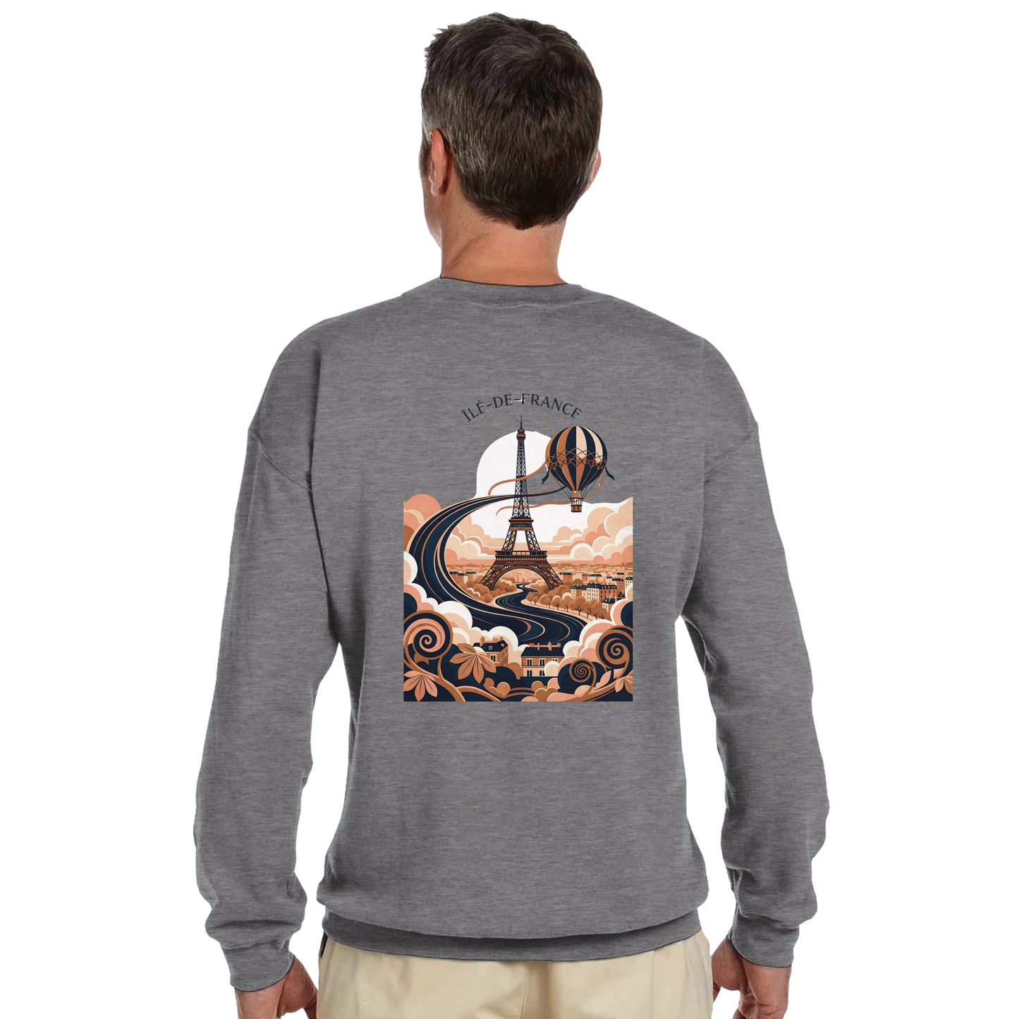 Sweat-shirt Unisexe Île-de-France – Confort Premium et Coupe Classique