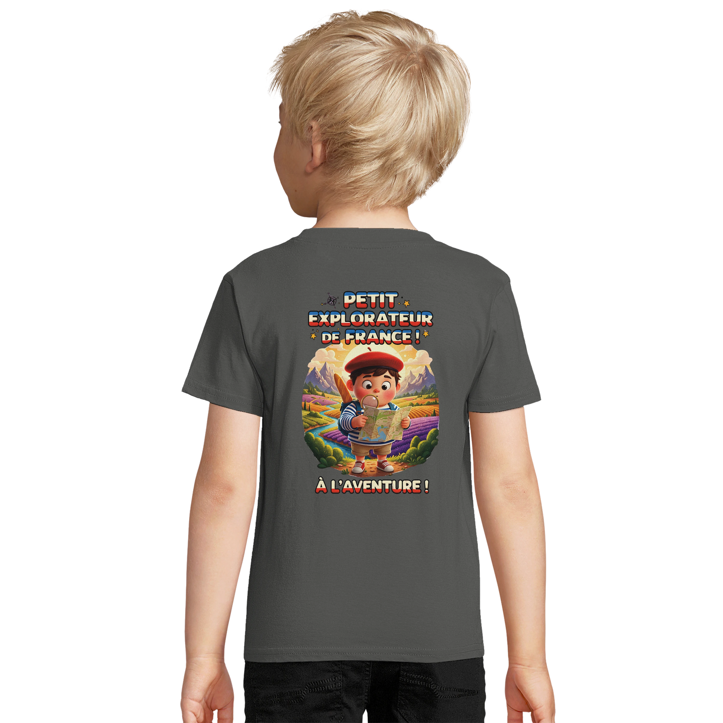T-shirt Garçon Petit Explorateur – 100% Coton Bio