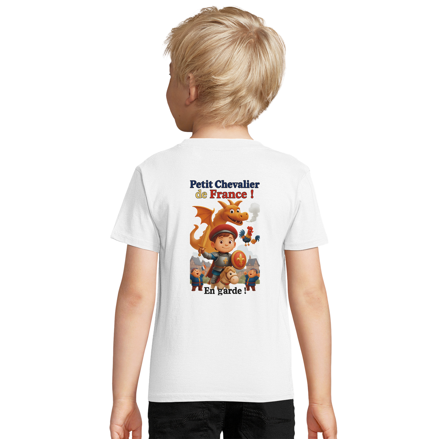 Organic slim-fit T-shirt for boys Little Knight of France | SOL'S Pioneer Kids 03578