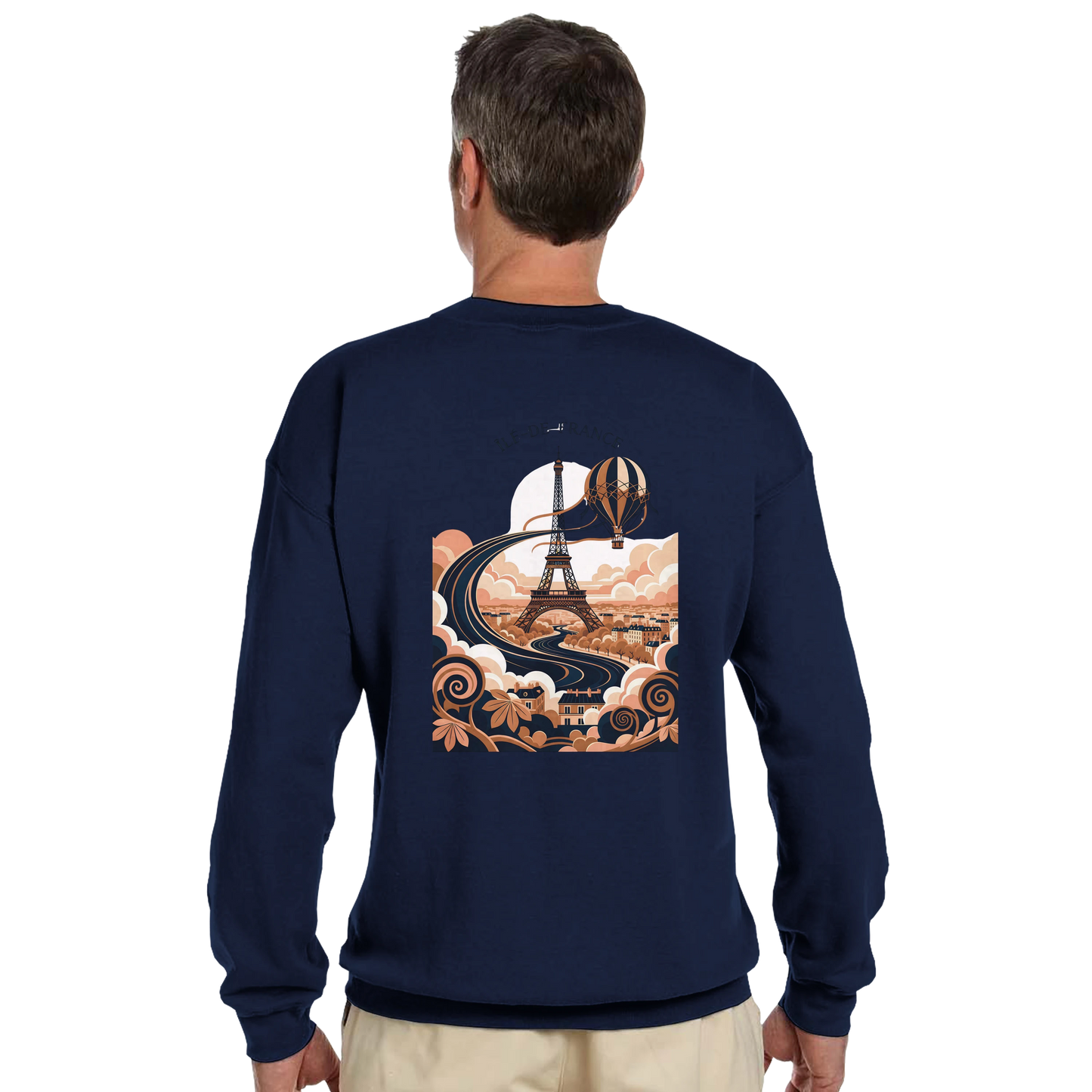 Sweat-shirt Unisexe Île-de-France – Confort Premium et Coupe Classique