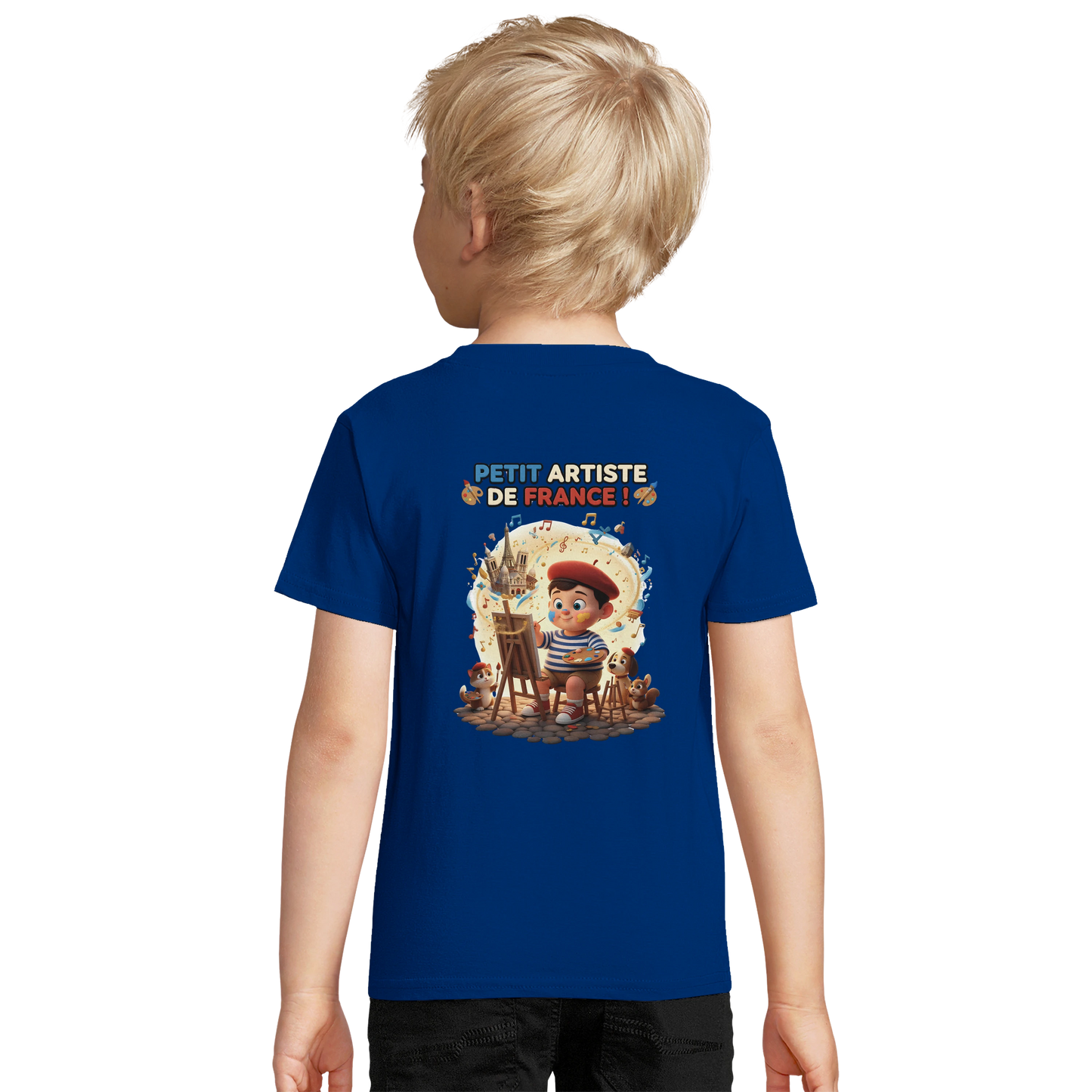 T-shirt Enfant Petit Artiste de France – 100% Coton Bio