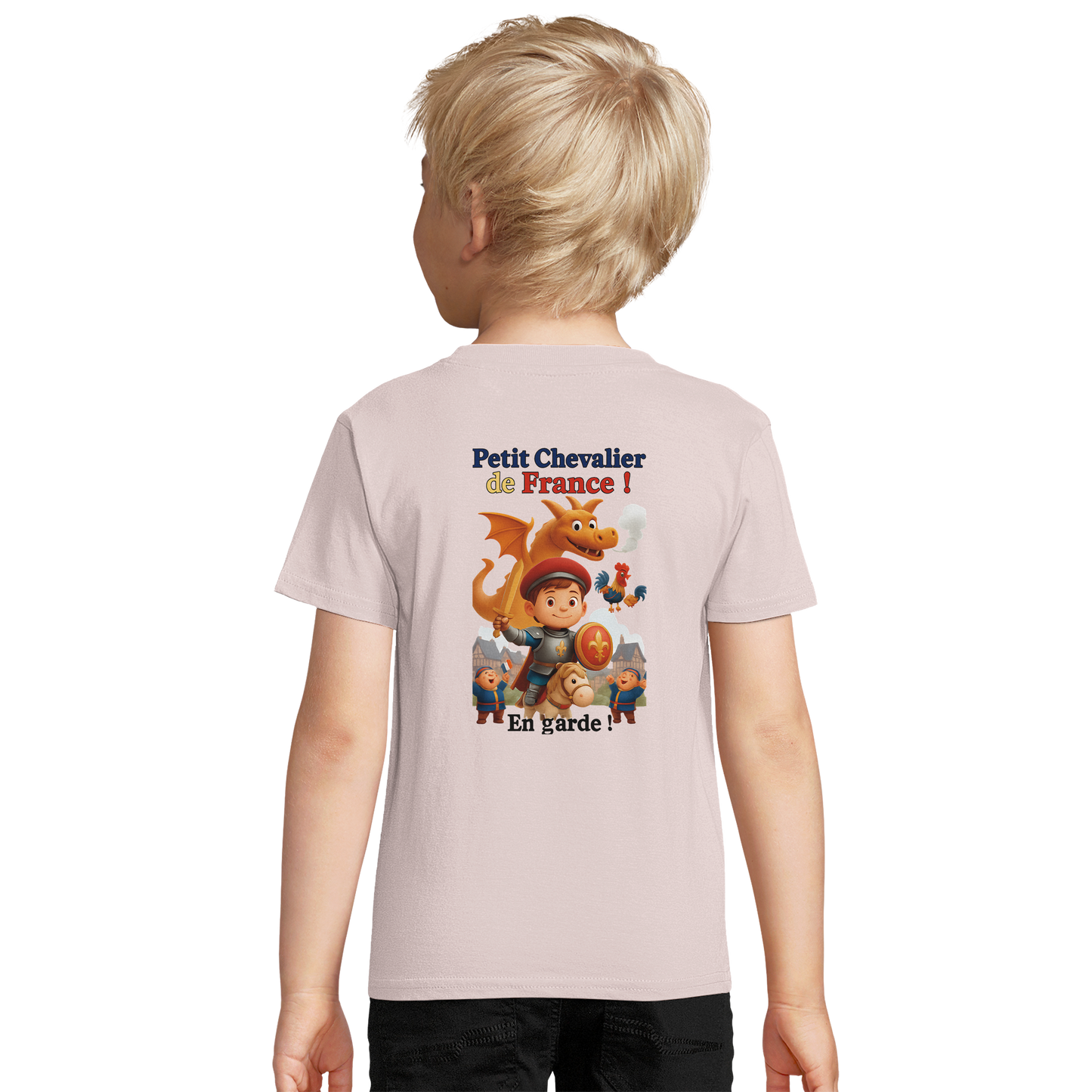 Organic slim-fit T-shirt for boys Little Knight of France | SOL'S Pioneer Kids 03578
