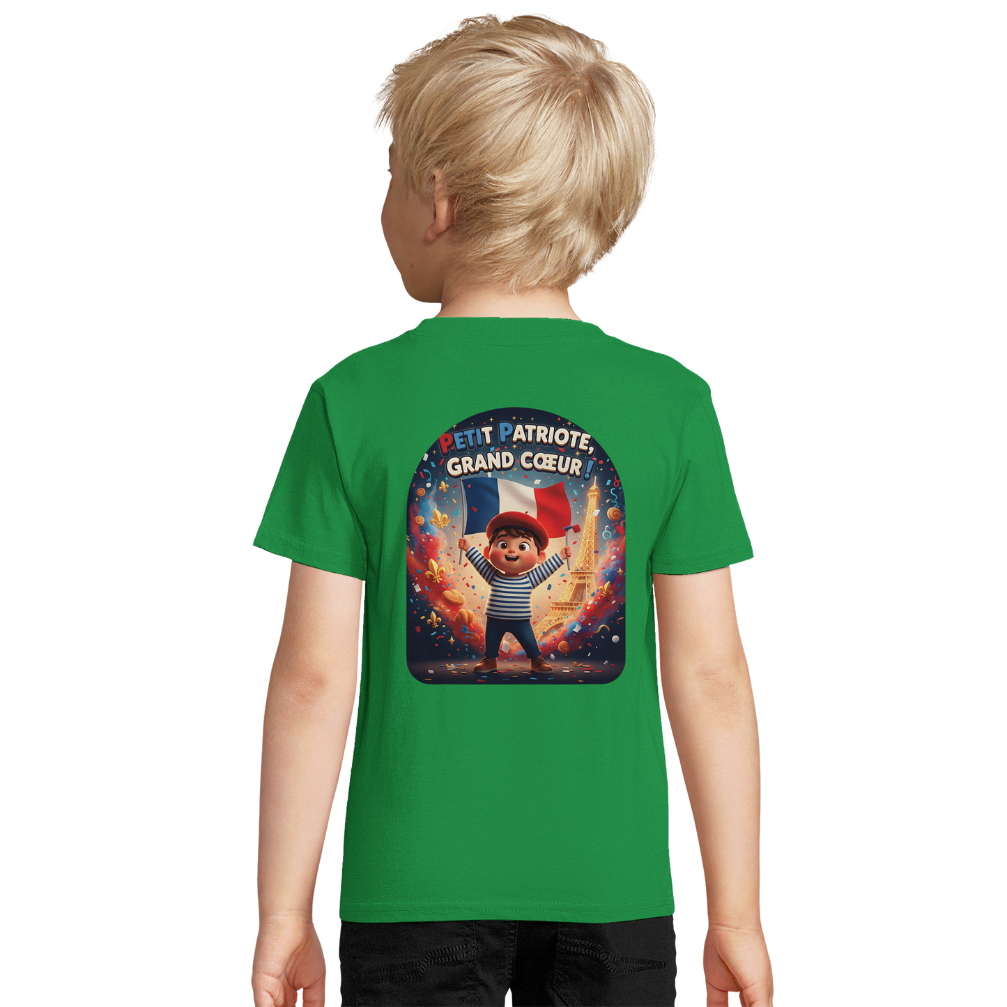 T-shirt Garçon Petit Patriote - Coton Bio Premium