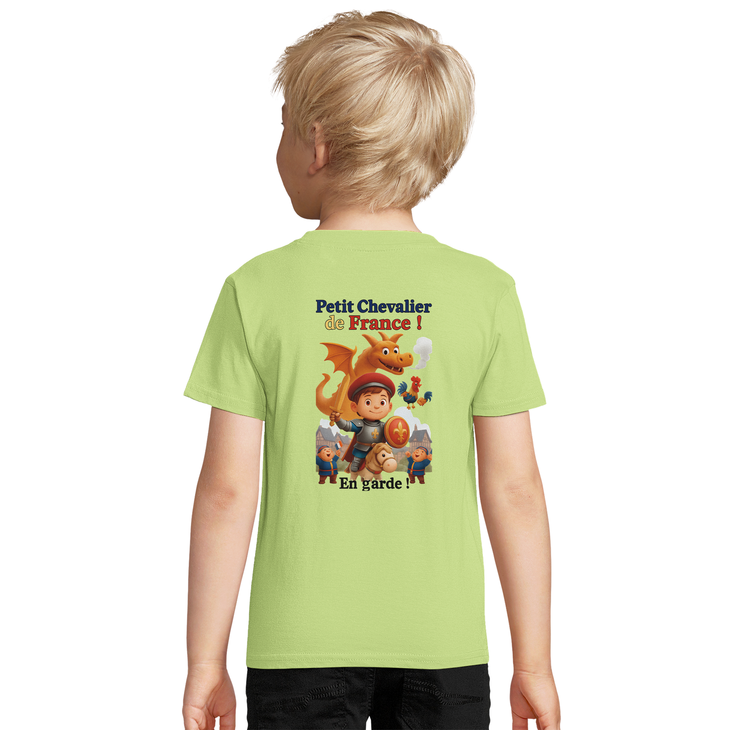 Organic slim-fit T-shirt for boys Little Knight of France | SOL'S Pioneer Kids 03578