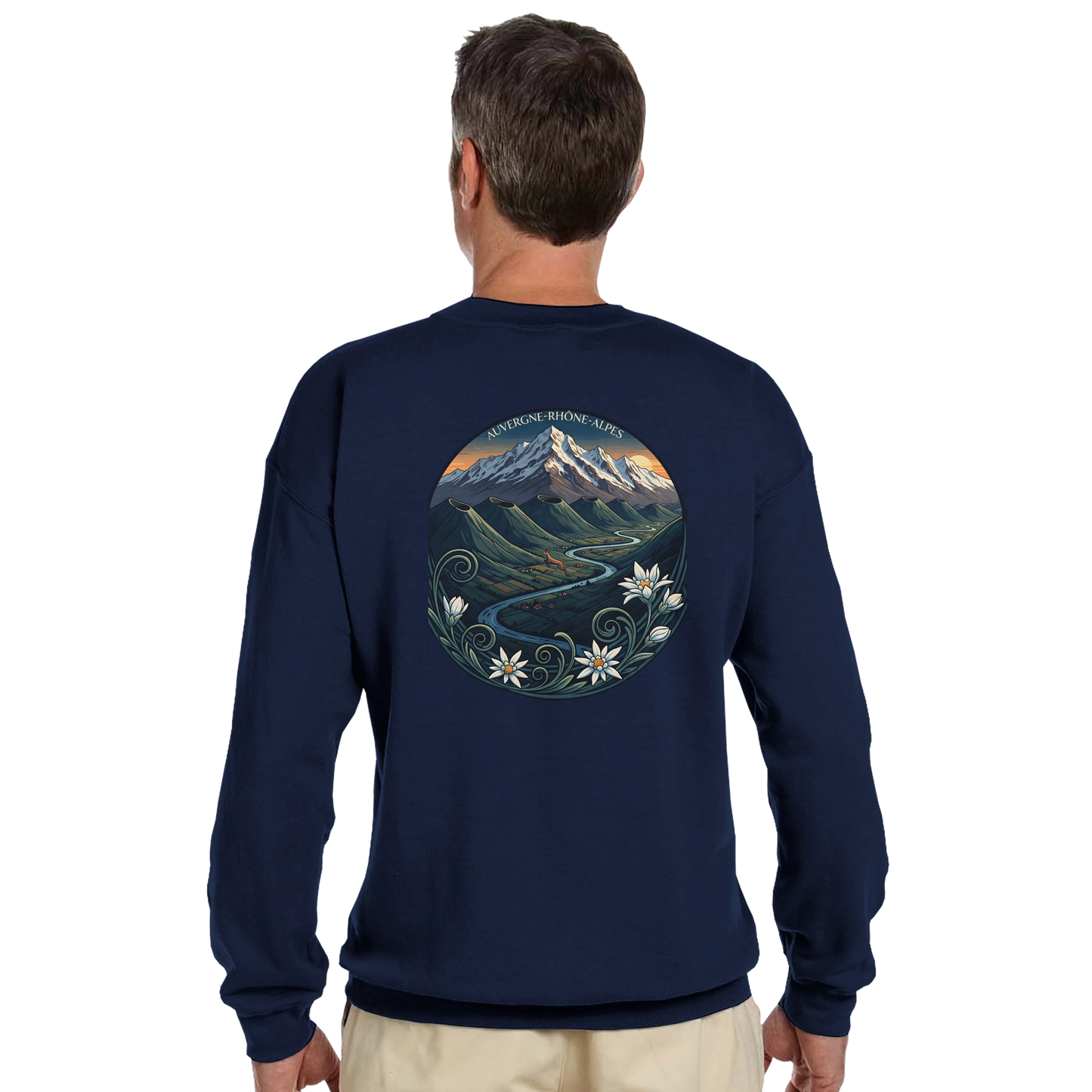 Sweat-shirt Unisexe Auvergne-Rhône-Alpes – Confort Classique
