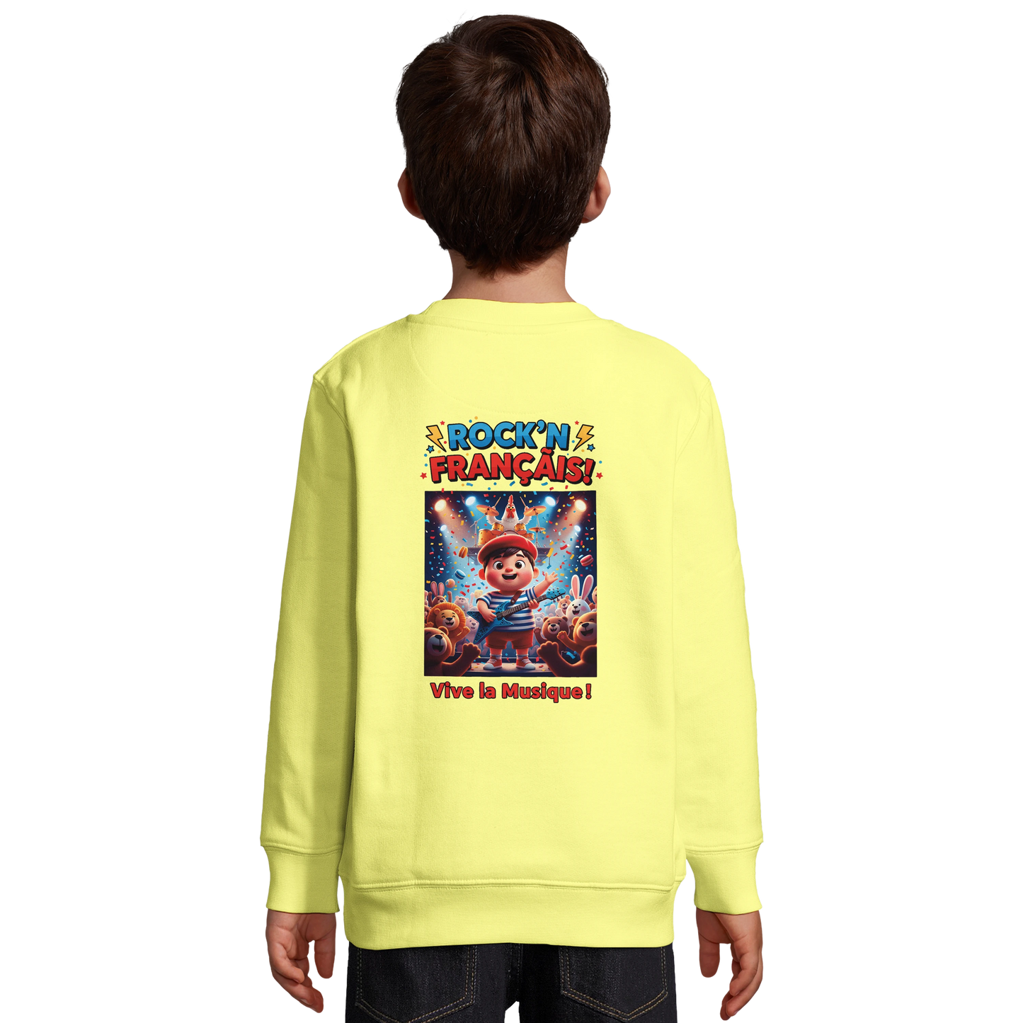 Sweat-shirt garçon  Rock'n Français – Coton Éco-Responsable
