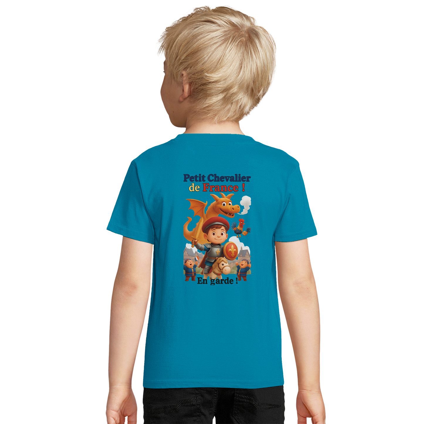 Organic slim-fit T-shirt for boys Little Knight of France | SOL'S Pioneer Kids 03578