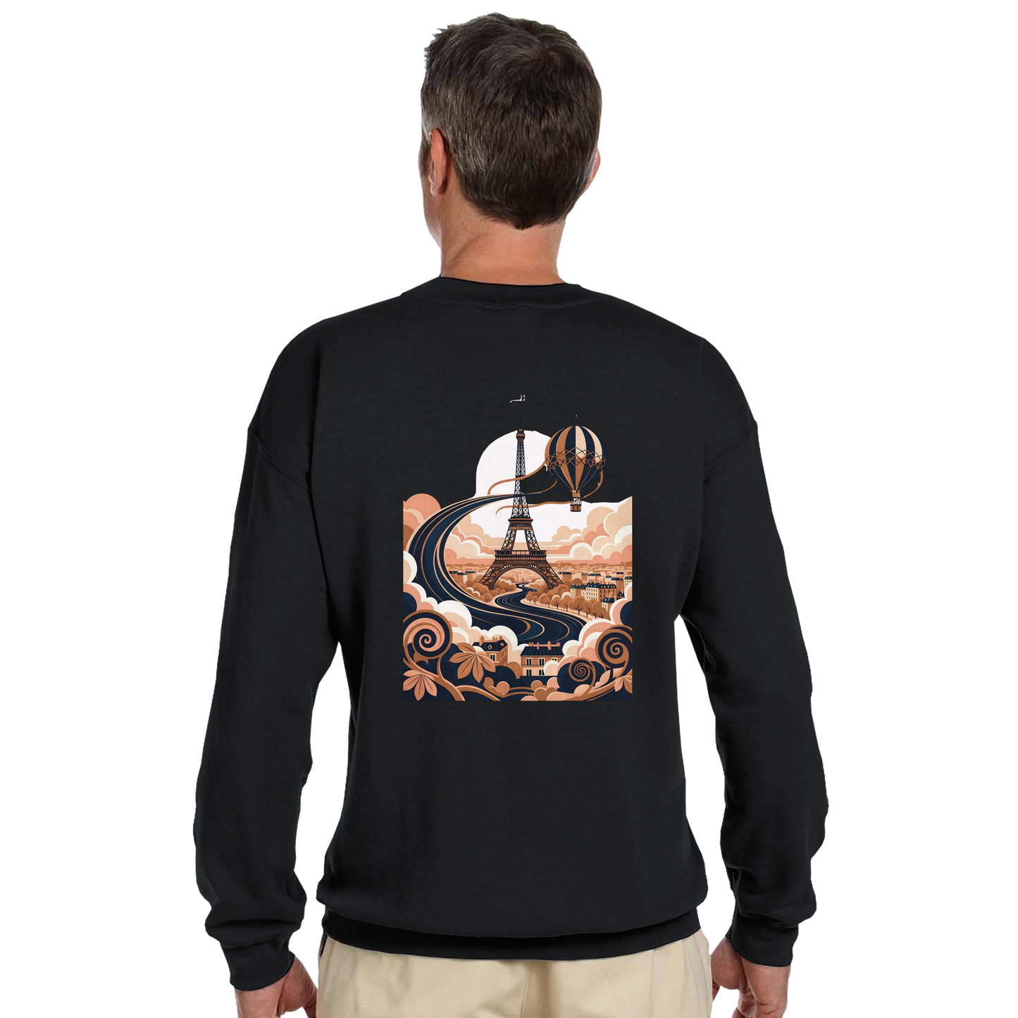 Sweat-shirt Unisexe Île-de-France – Confort Premium et Coupe Classique