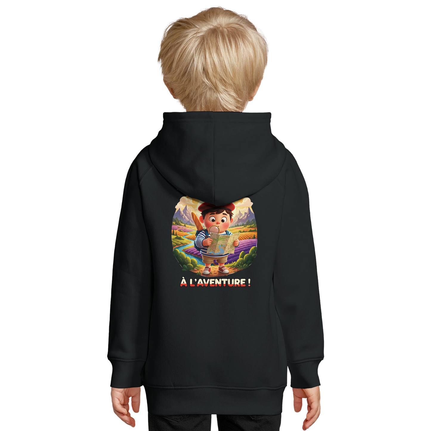 Sweat à Capuche Enfant Petit Explorateur - Coton Bio et Durable
