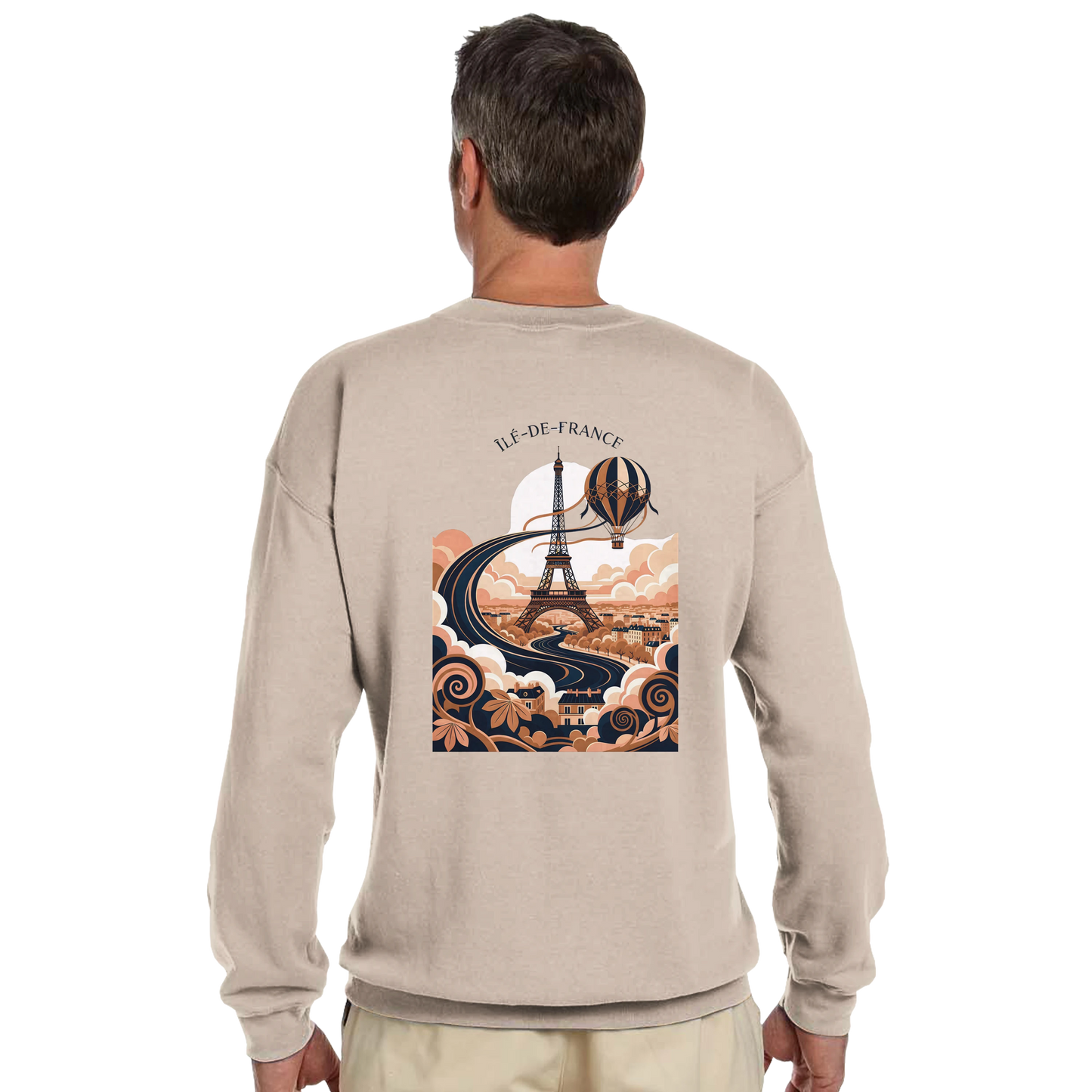 Sweat-shirt Unisexe Île-de-France – Confort Premium et Coupe Classique