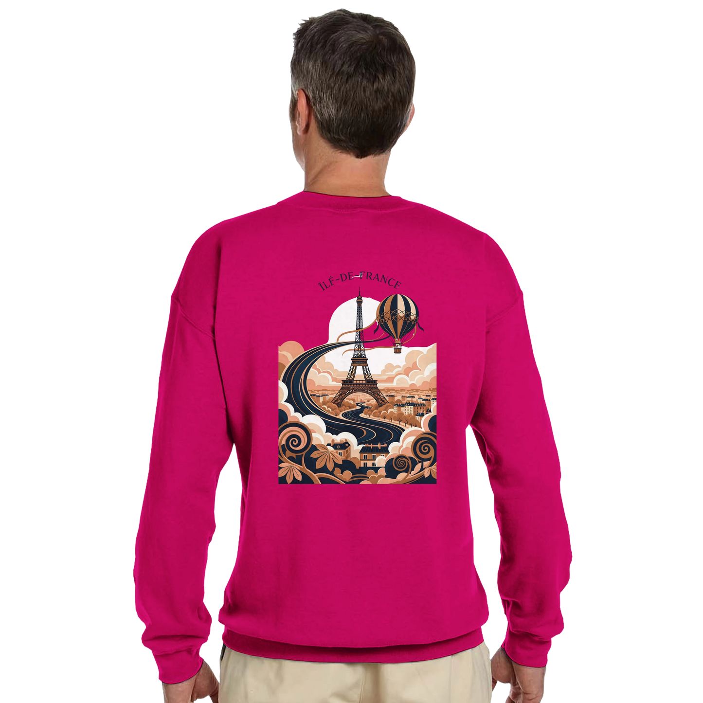 Sweat-shirt Unisexe Île-de-France – Confort Premium et Coupe Classique