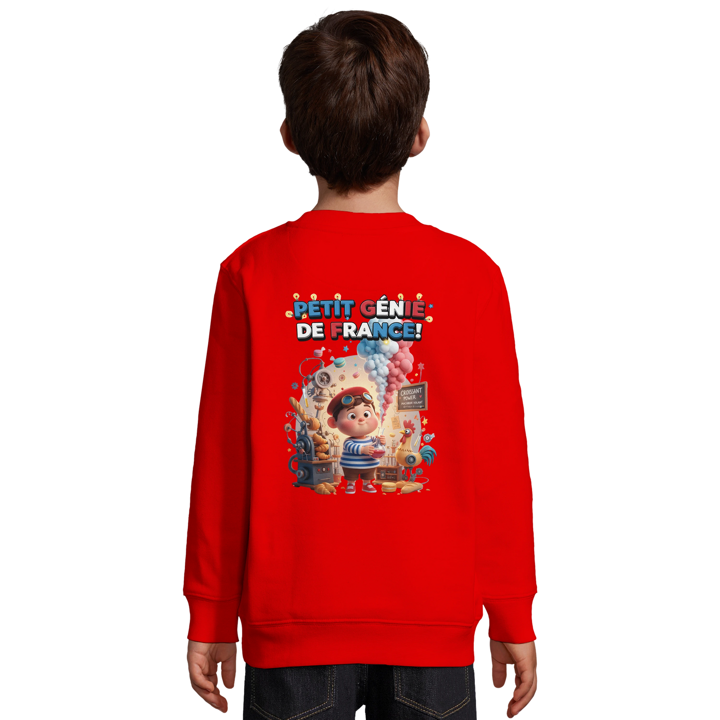 Sweat-shirt Garçon Petit Génie Français - Sweat Doux et Écoresponsable