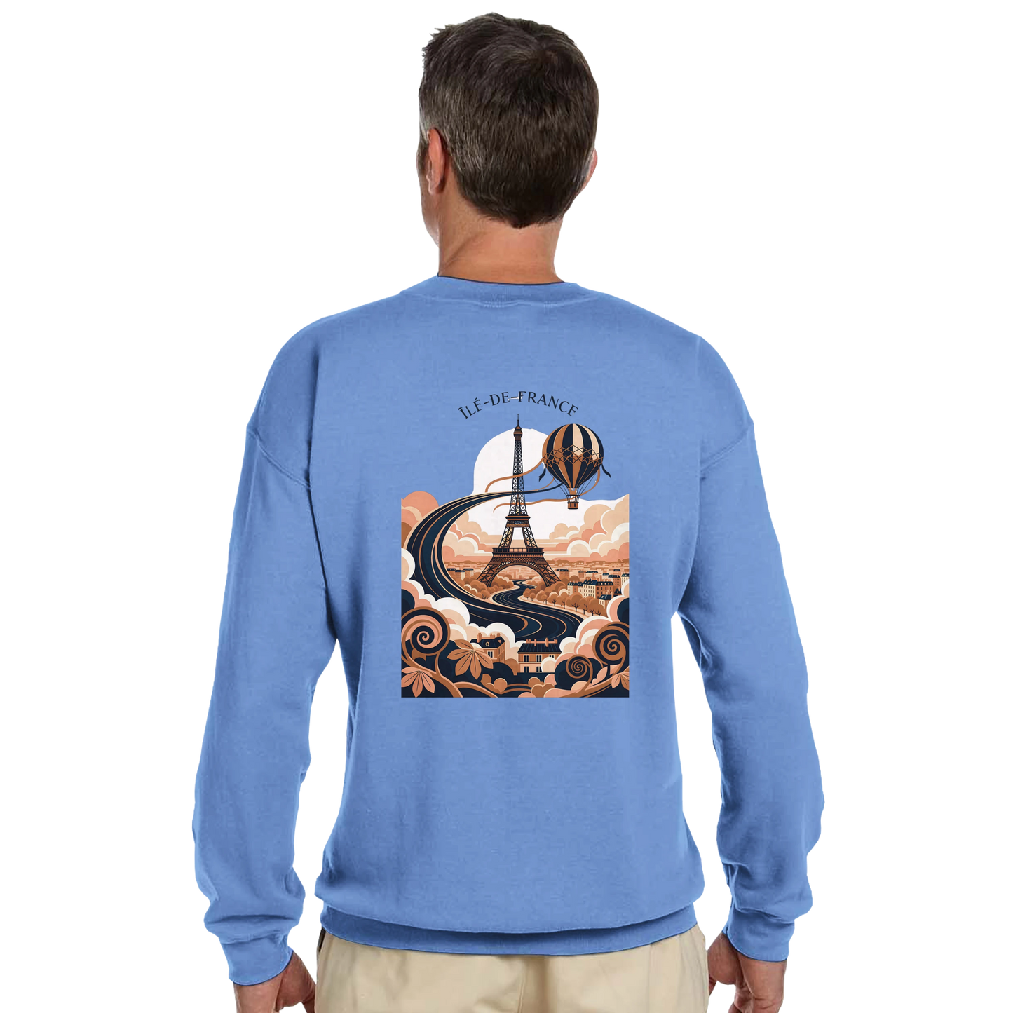 Sweat-shirt Unisexe Île-de-France – Confort Premium et Coupe Classique