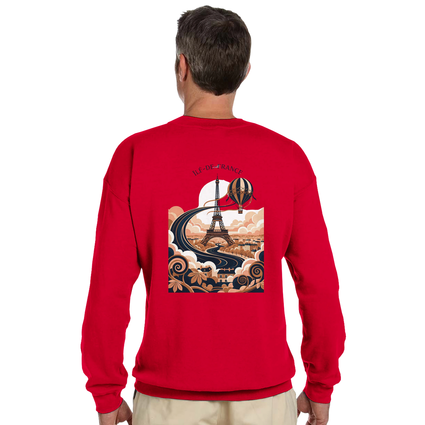Sweat-shirt Unisexe Île-de-France – Confort Premium et Coupe Classique