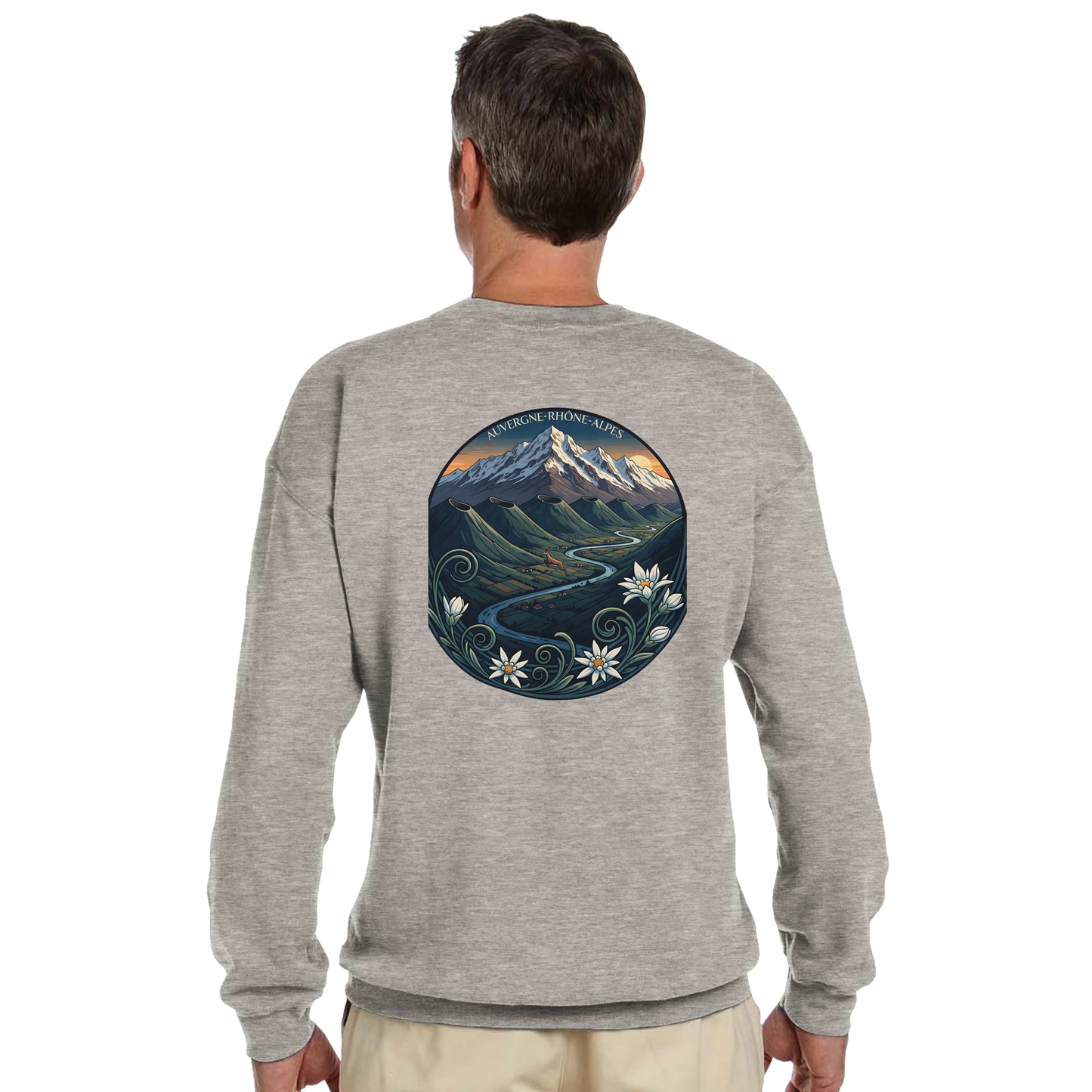 Sweat-shirt Unisexe Auvergne-Rhône-Alpes – Confort Classique