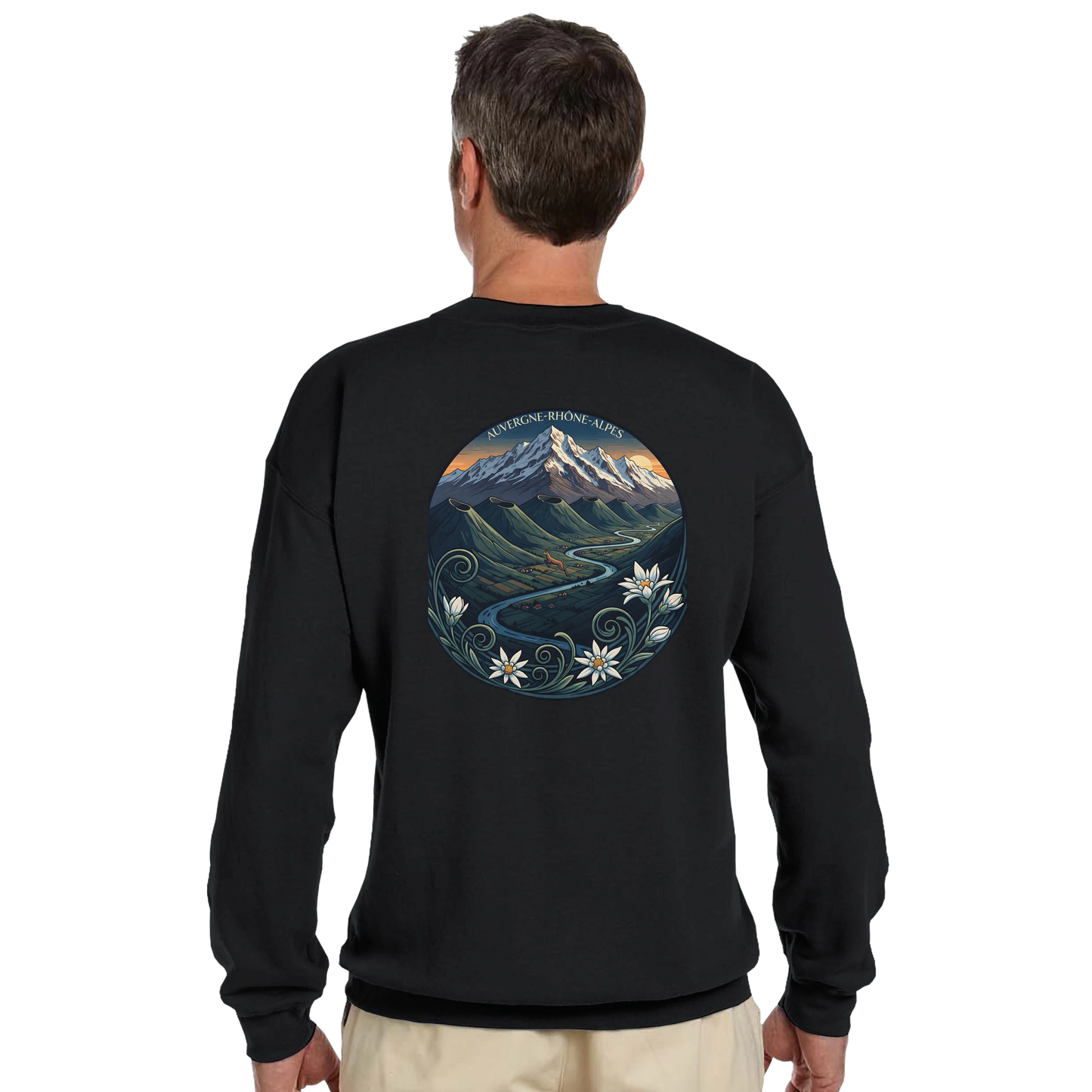 Sweat-shirt Unisexe Auvergne-Rhône-Alpes – Confort Classique