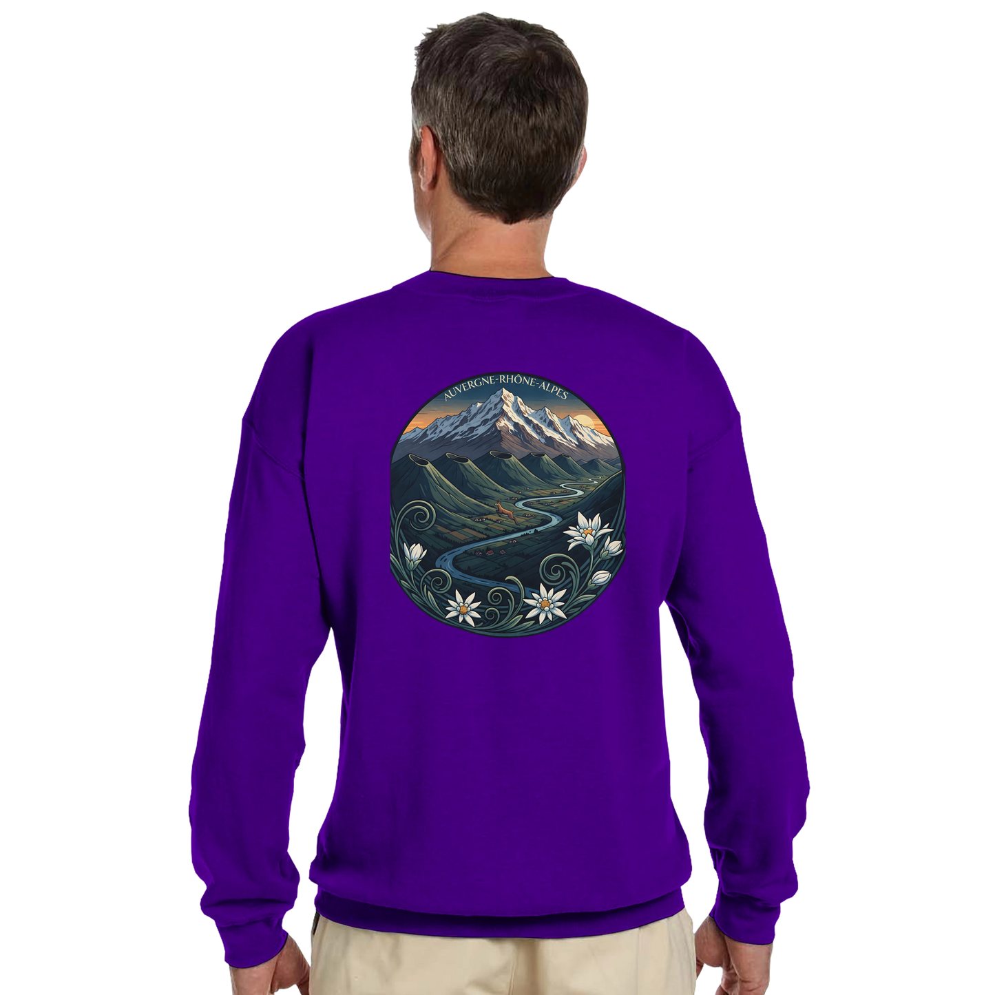 Sweat-shirt Unisexe Auvergne-Rhône-Alpes – Confort Classique