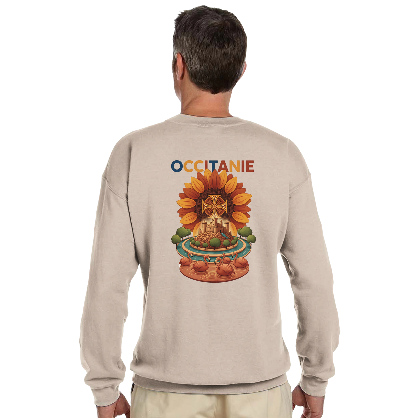 Sweat-shirt Unisexe Occitanie – Sweat Confortable et Résistant