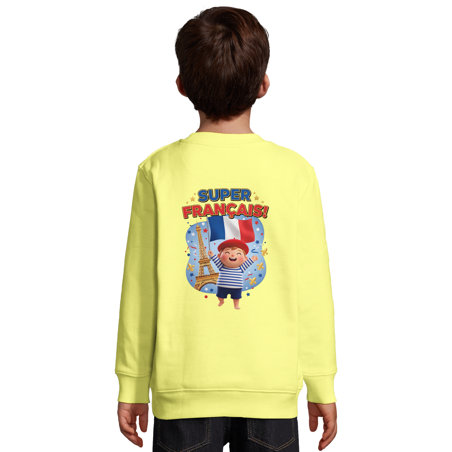 Sweat-shirt Enfant Éco-Responsable - Design Super Français