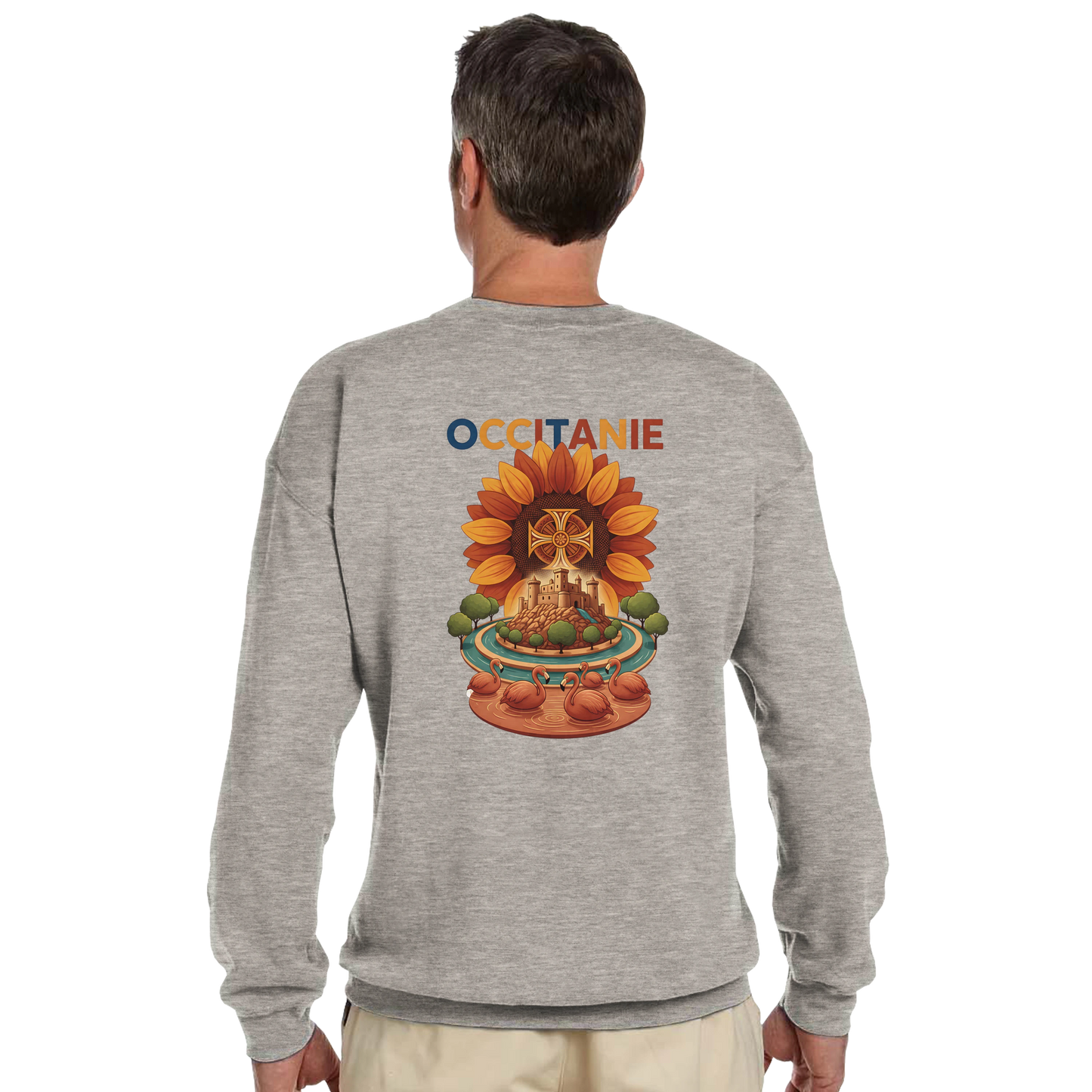 Sweat-shirt Unisexe Occitanie – Sweat Confortable et Résistant
