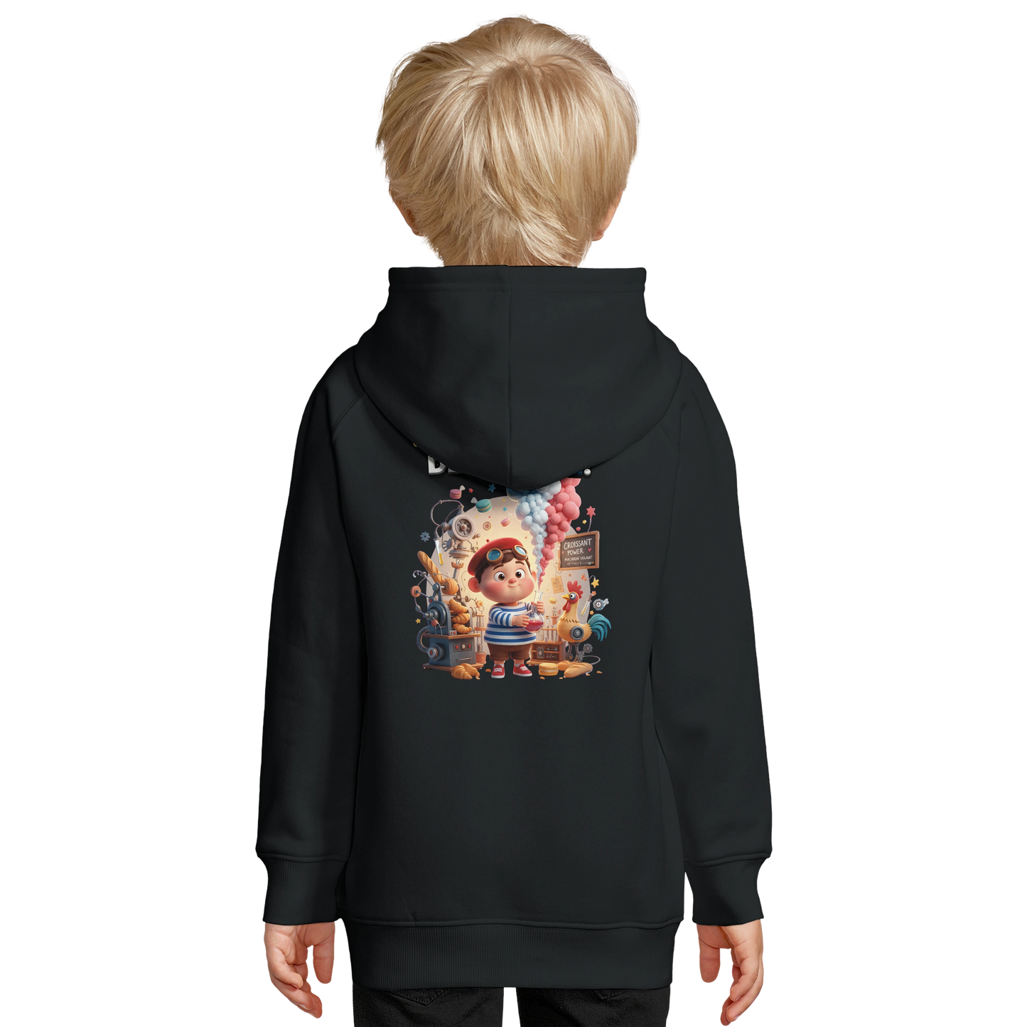 Sweat à capuche enfant - Petit Génie Français - Coton Bio