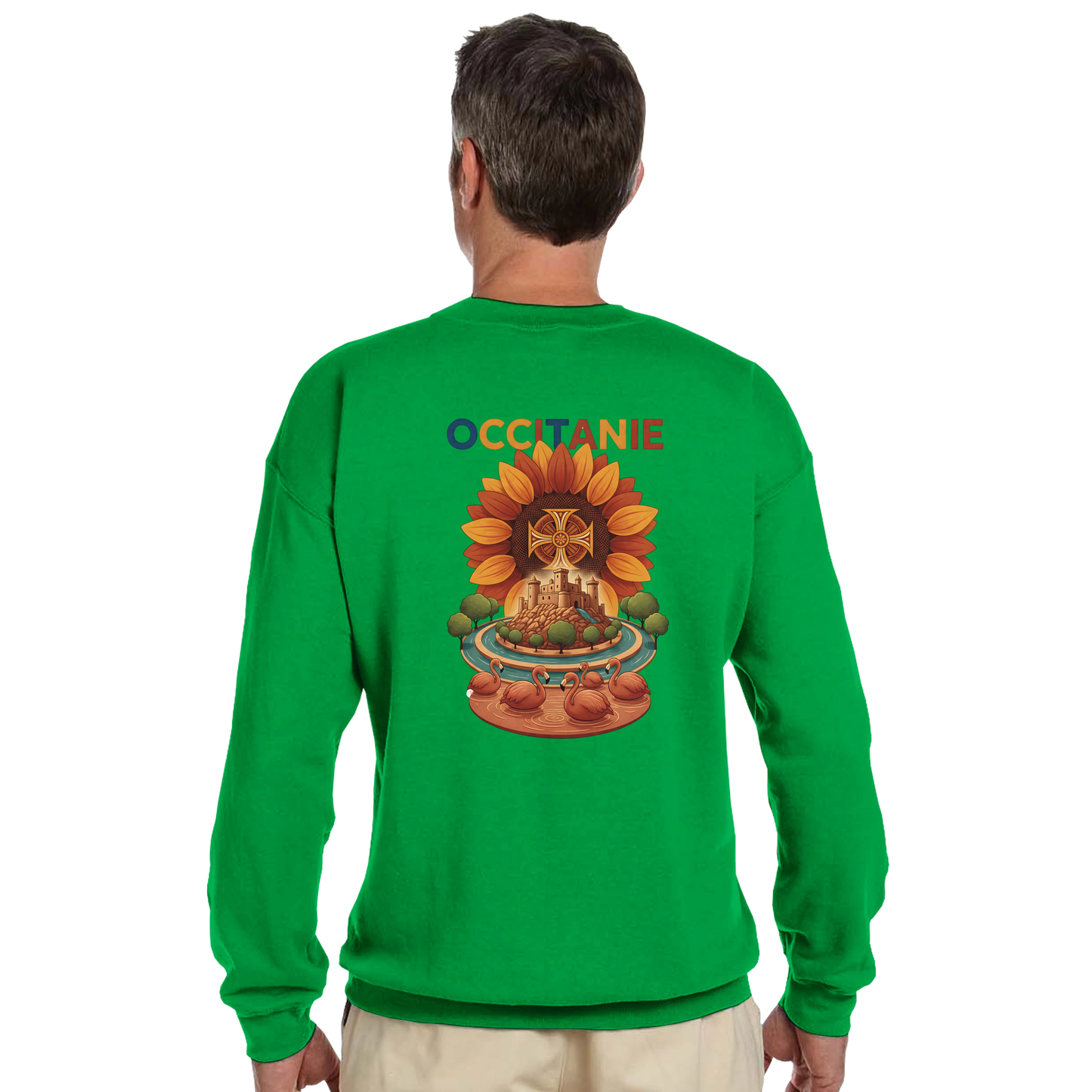 Sweat-shirt Unisexe Occitanie – Sweat Confortable et Résistant