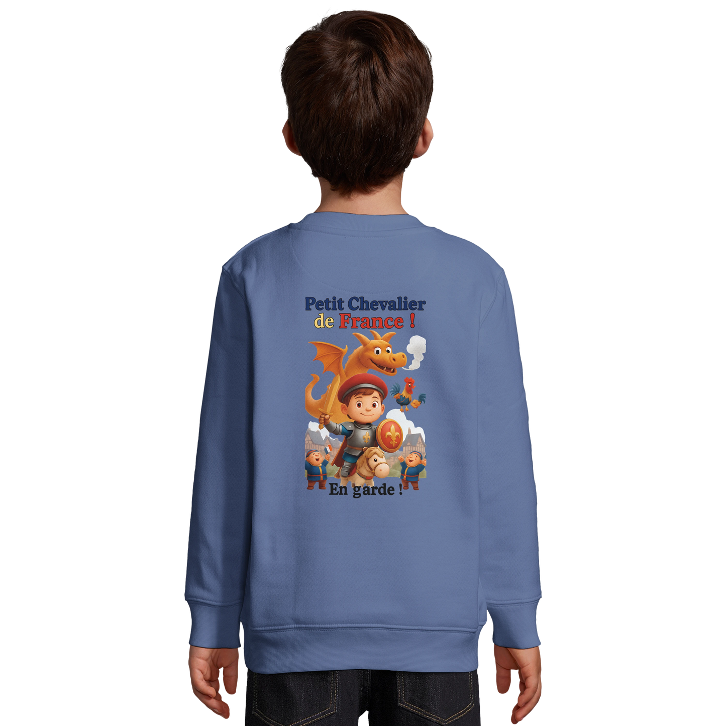 Sweat-shirt garçon Petit Chevalier de France - Coton Bio et Recyclé