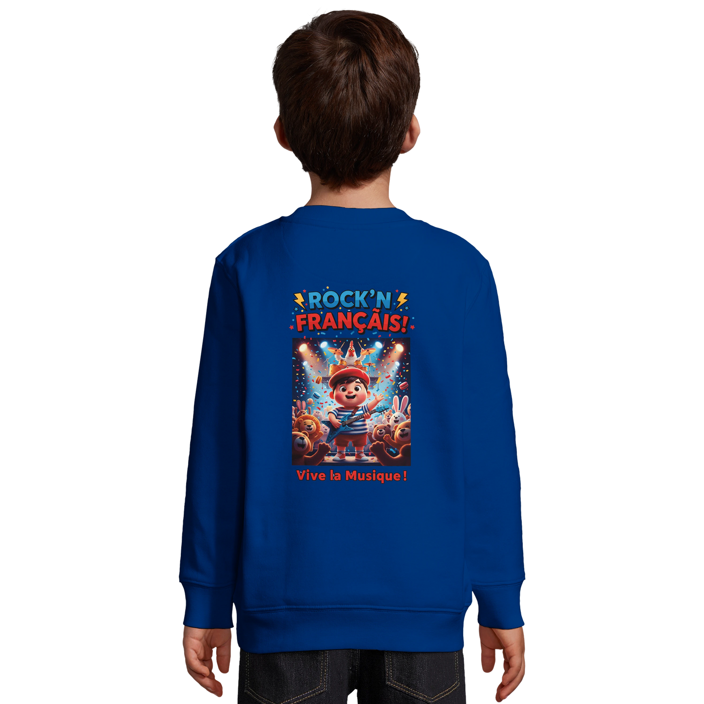 Sweat-shirt garçon  Rock'n Français – Coton Éco-Responsable
