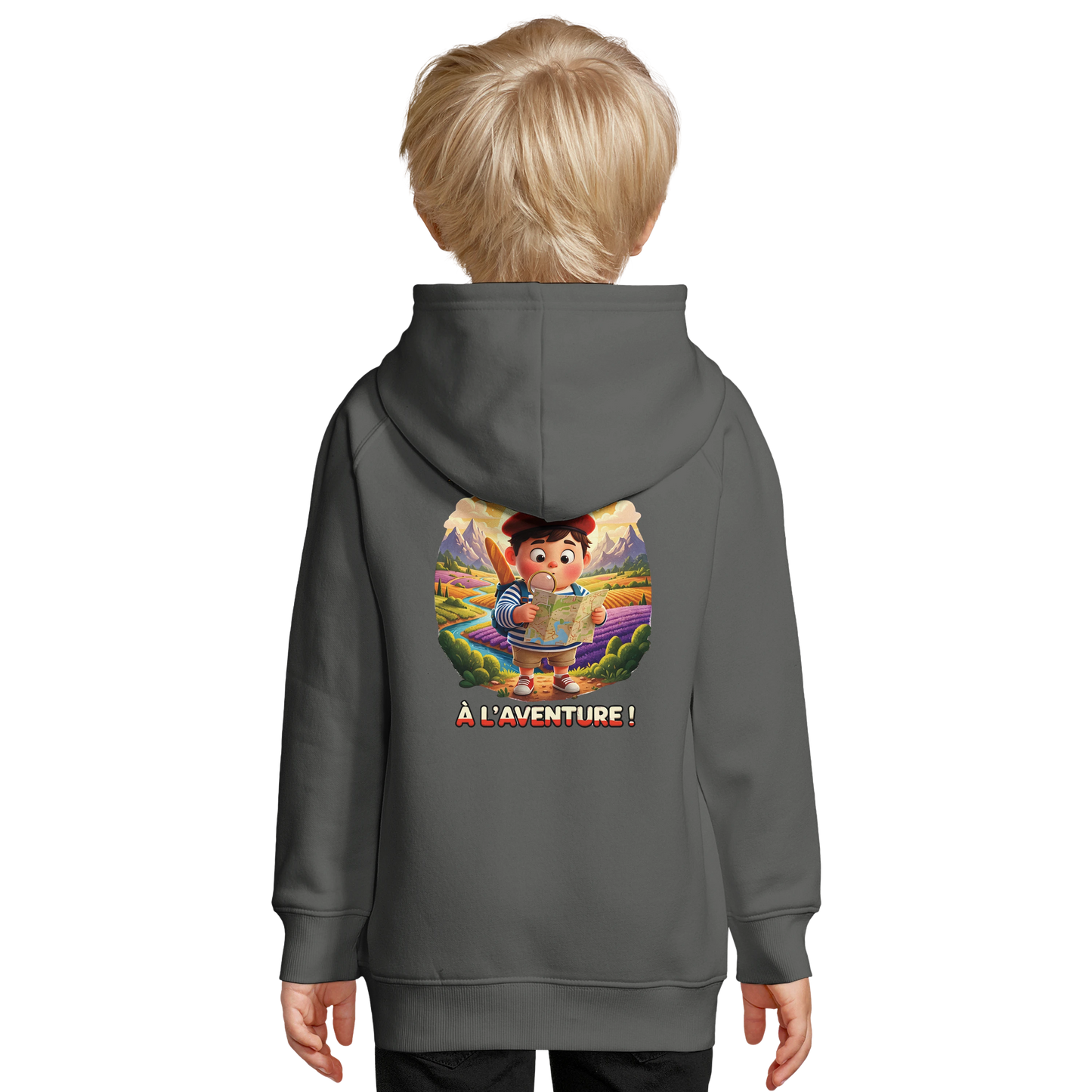 Sweat à Capuche Enfant Petit Explorateur - Coton Bio et Durable