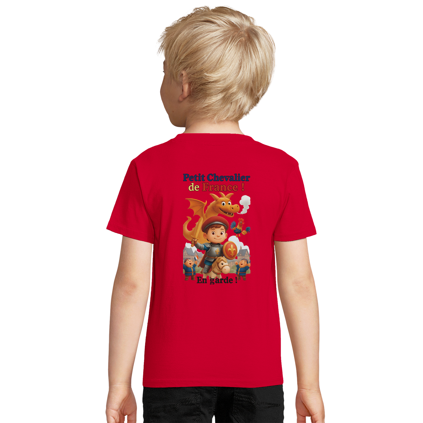 Organic slim-fit T-shirt for boys Little Knight of France | SOL'S Pioneer Kids 03578
