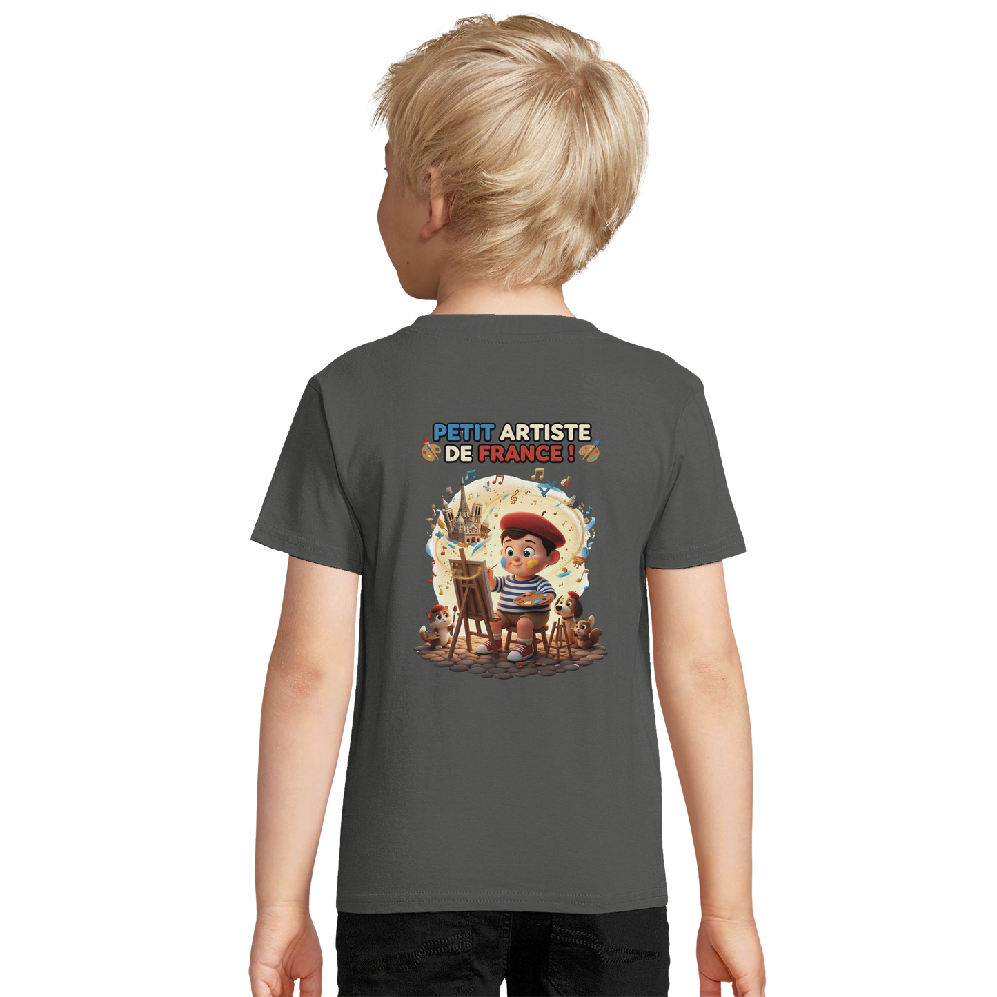 T-shirt Enfant Petit Artiste de France – 100% Coton Bio